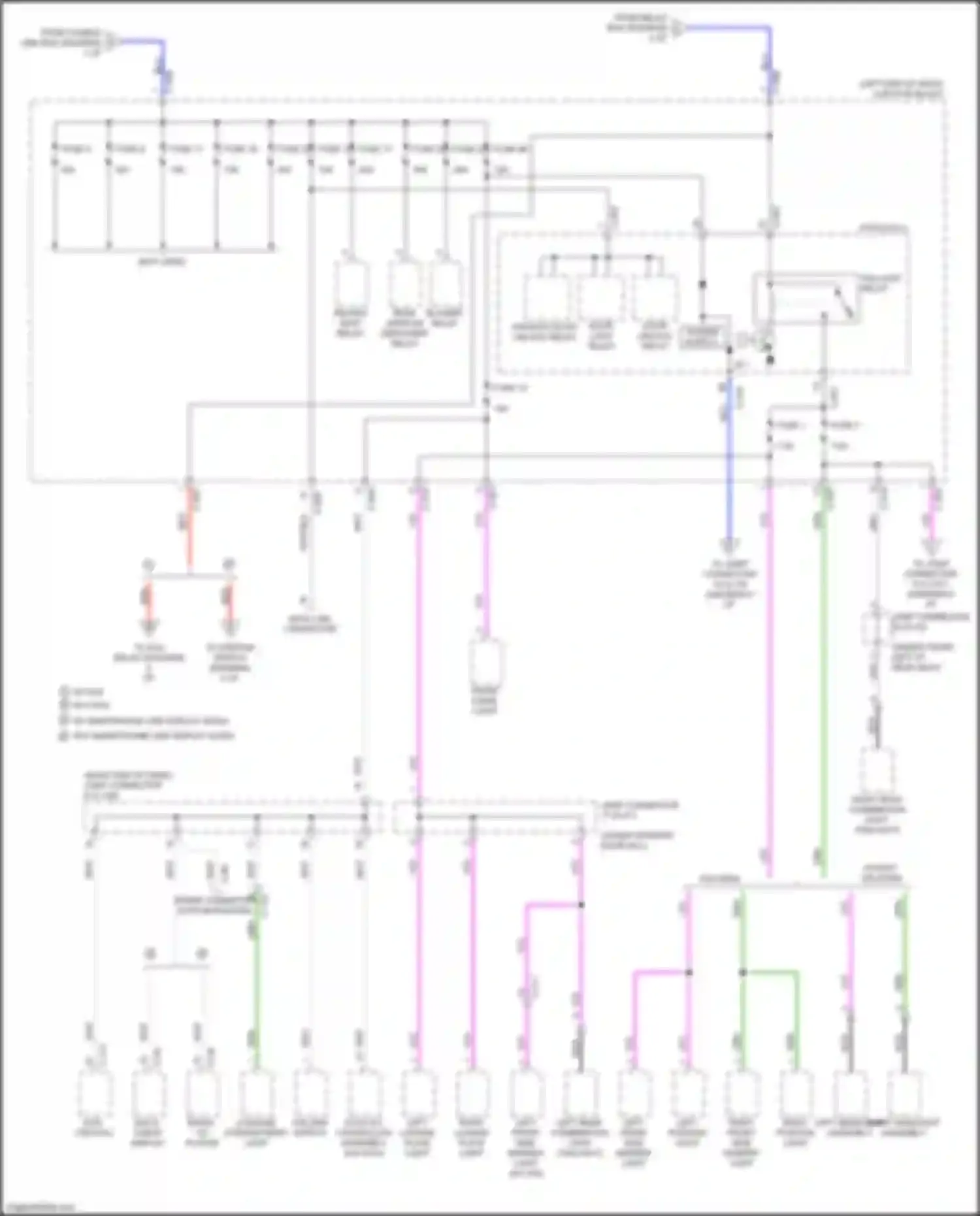 Wiring diagram rear window defogger relay for Mitsubishi Mirage VI facelift 2 (2019-2024) (2 of 3)