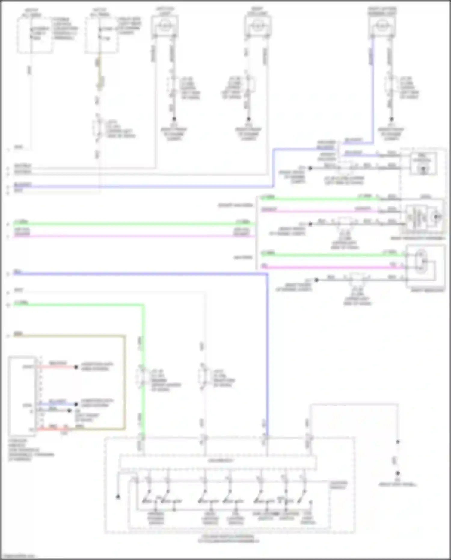 Wiring diagram right fog light for Mitsubishi Mirage VI facelift 2 (2019-2024) (2 of 2)