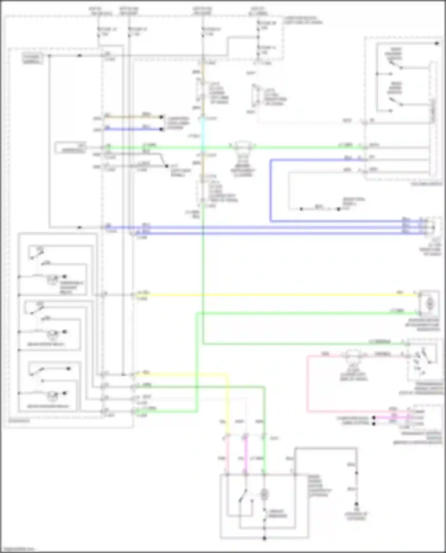 Wiring diagram transaxle control module for Mitsubishi Mirage VI facelift 2 (2019-2024) (6 of 7)