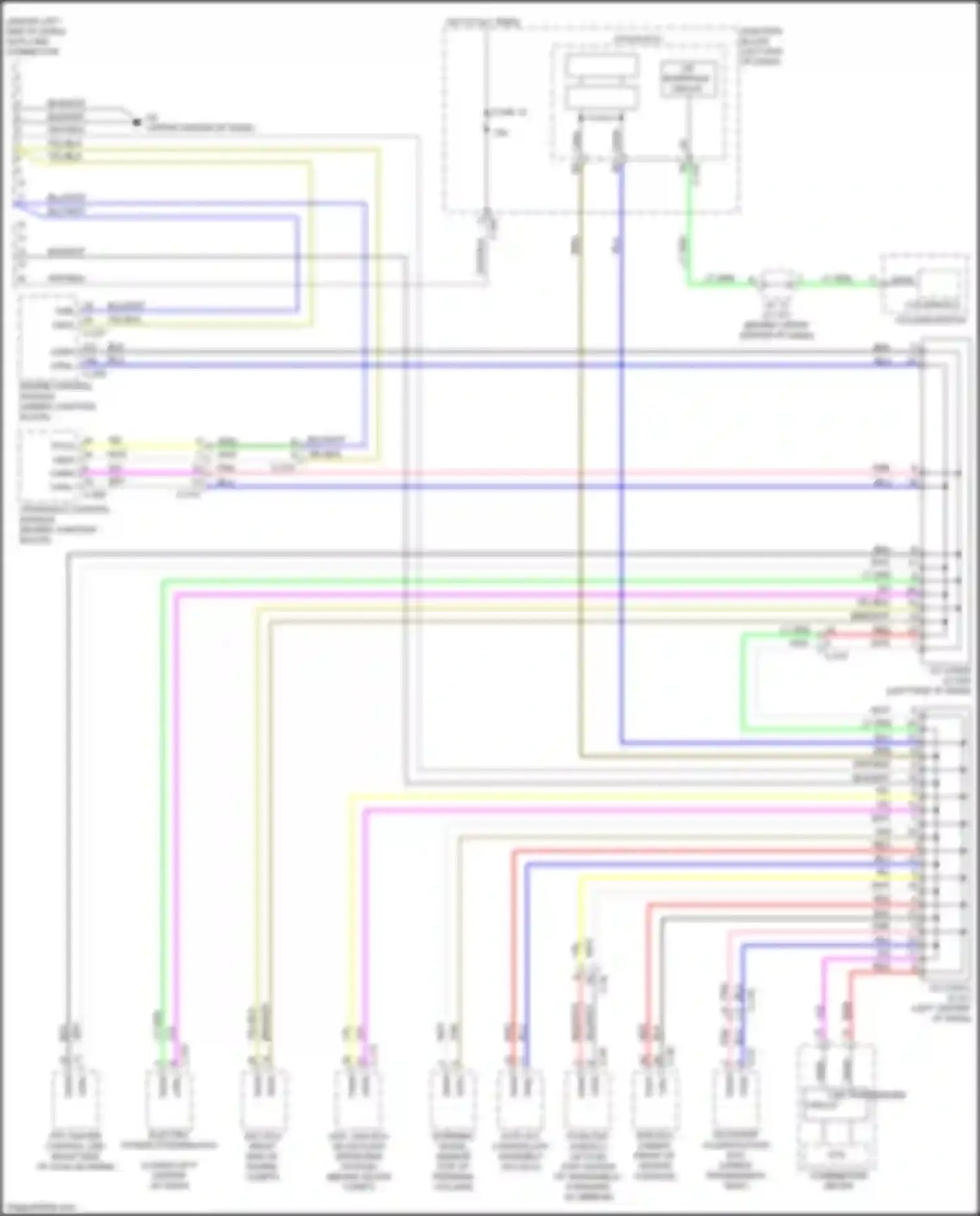 Wiring diagram w/ fcm for Mitsubishi Mirage VI facelift 2 (2019-2024) (1 of 2)