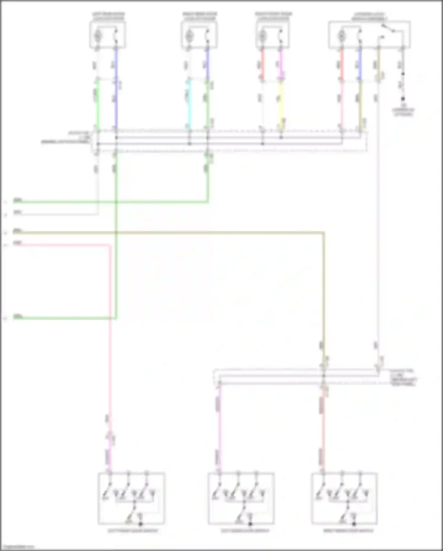 Mirage Mitsubishi VI facelift (2015-2020): Forced entry circuit, w/o keyless entry (2 of 2)