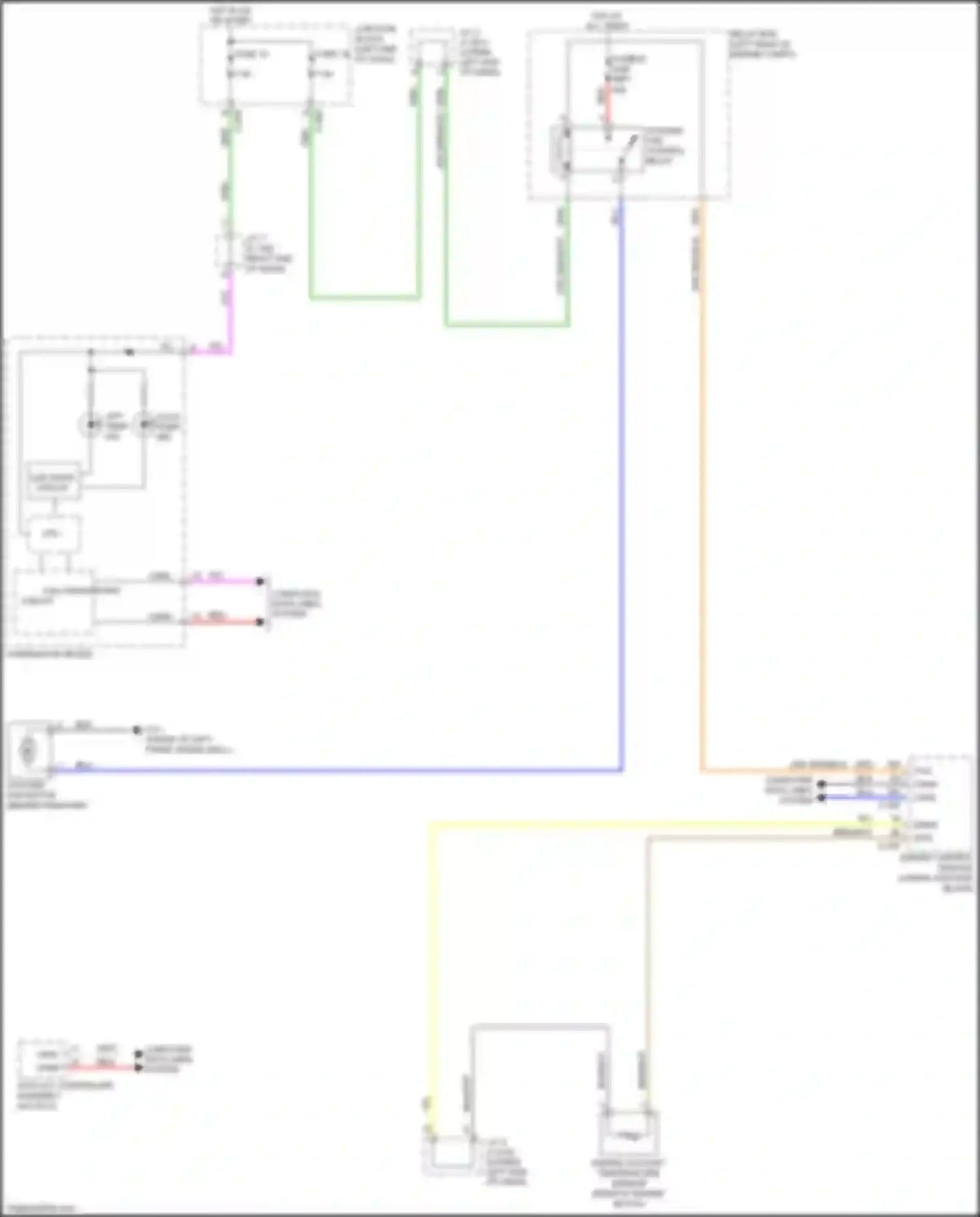 Mirage Mitsubishi VI facelift (2015-2020): Cooling fan circuit