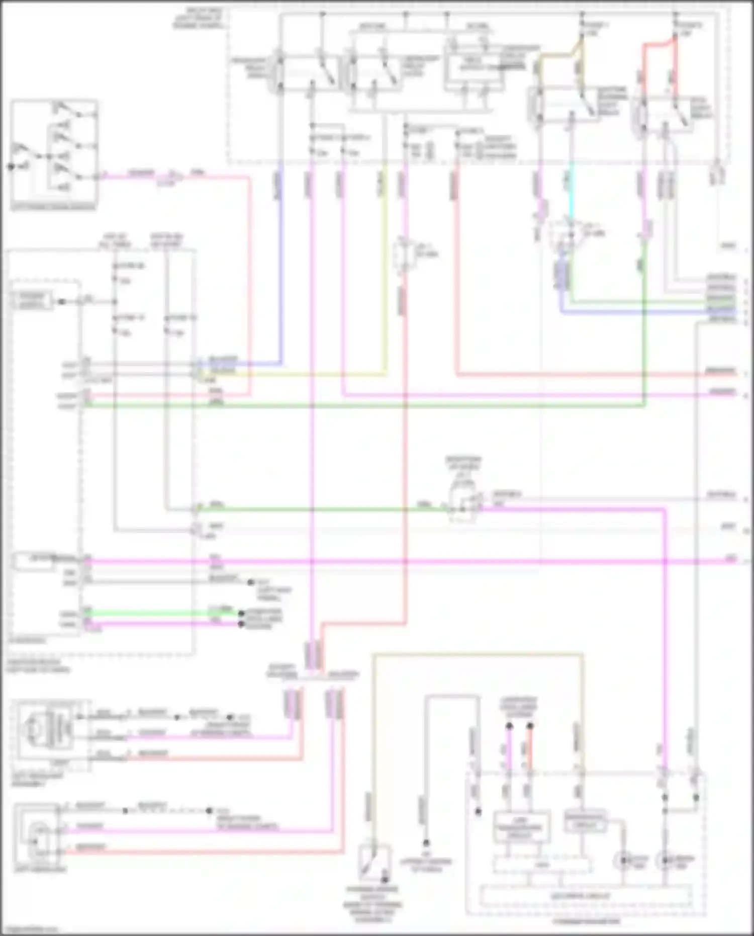 Mirage Mitsubishi VI facelift (2015-2020): Headlights circuit (1 of 2)