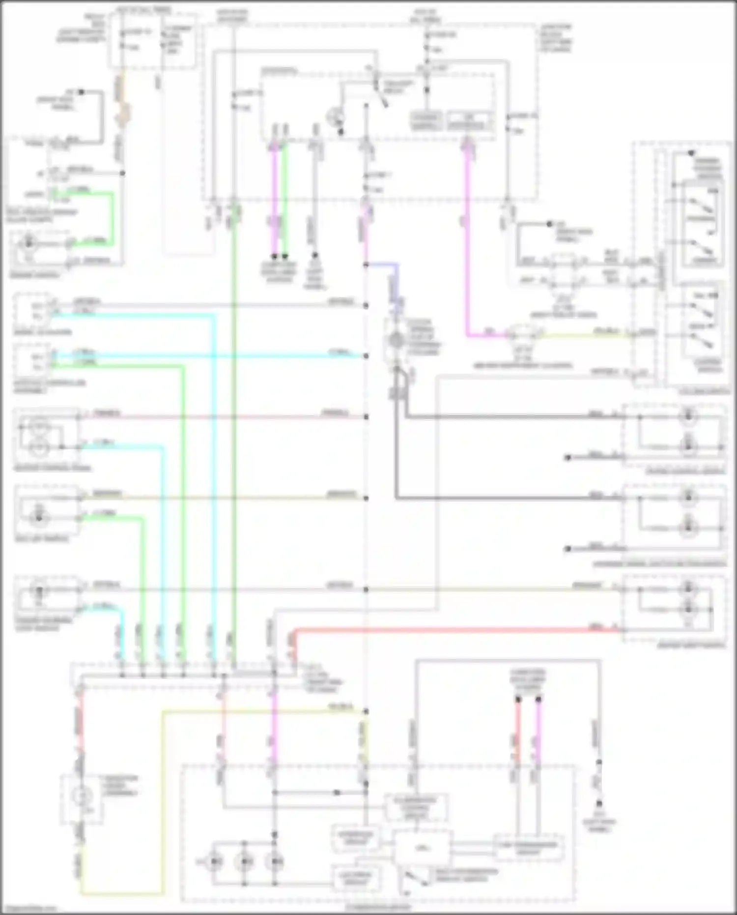 Mirage Mitsubishi VI facelift (2015-2020): Instrument illumination circuit