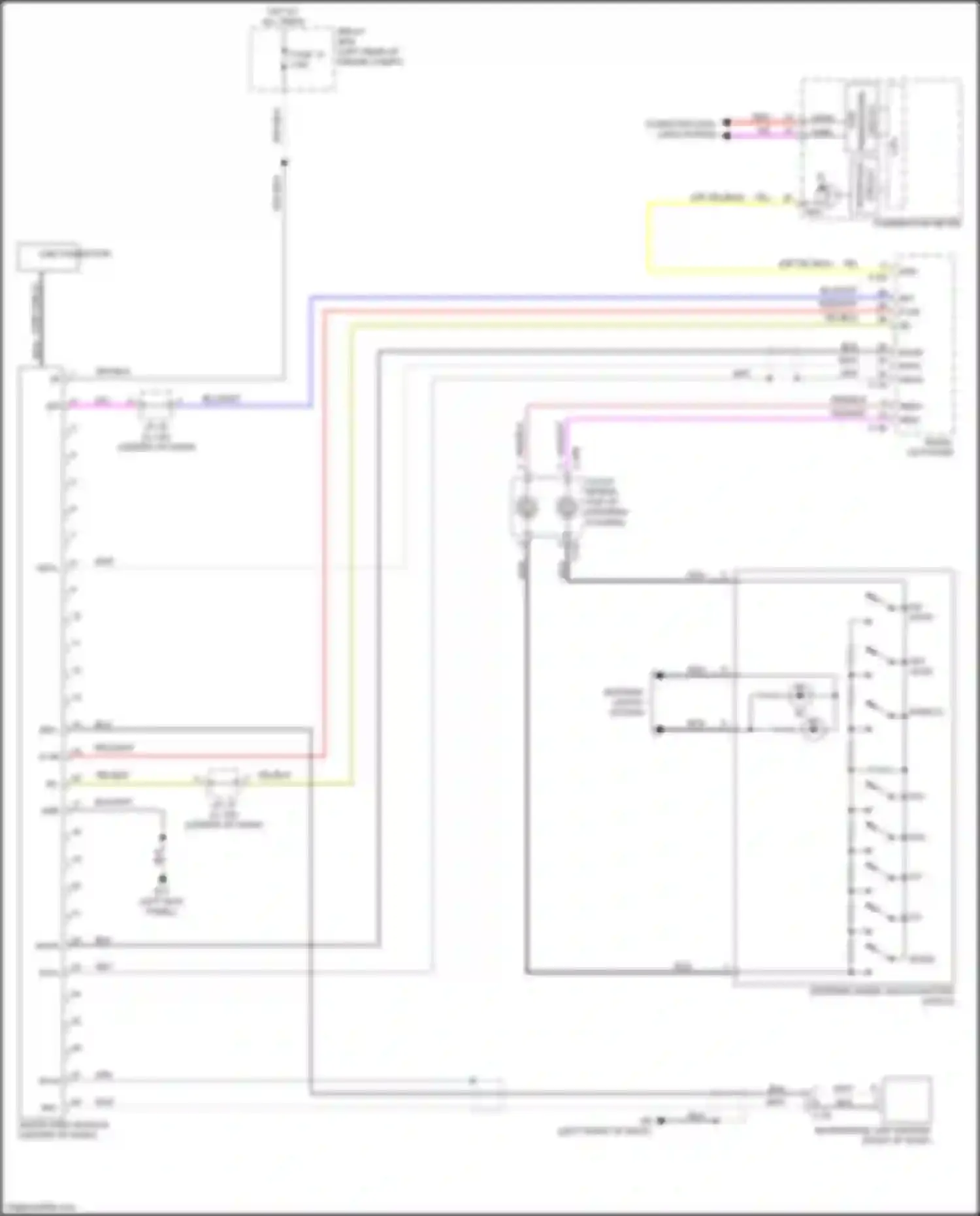 Mirage Mitsubishi VI facelift (2015-2020): Hands free module circuit