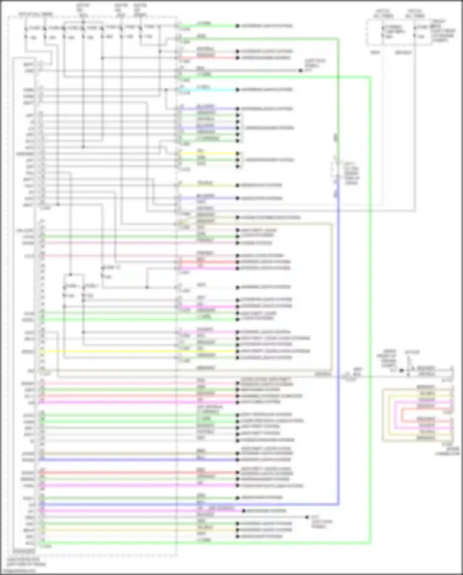 Wiring diagram blk/wht for Mitsubishi Mirage VI facelift (2015-2020) (12 of 60)