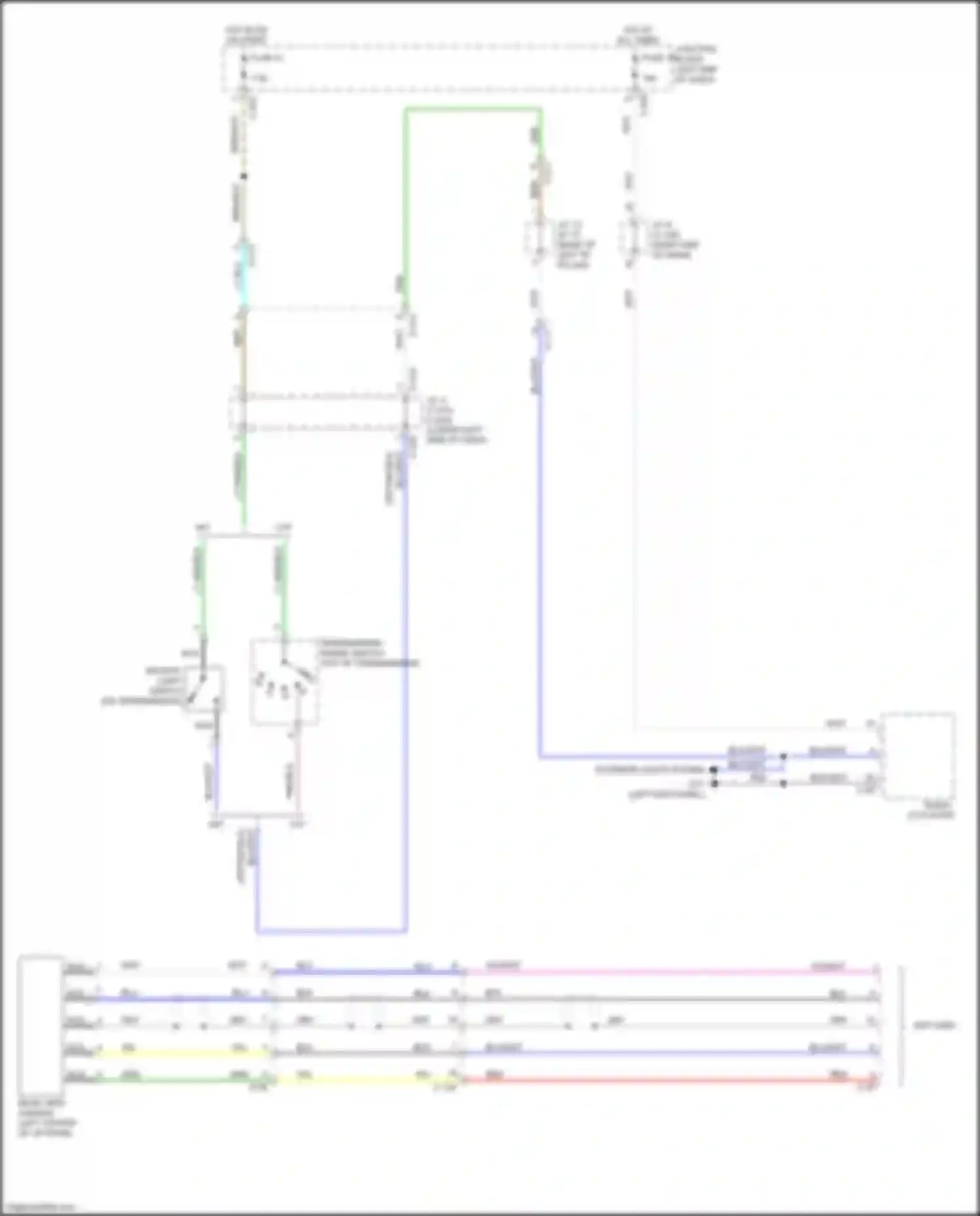 Wiring diagram blu/wht for Mitsubishi Mirage VI facelift (2015-2020) (30 of 50)