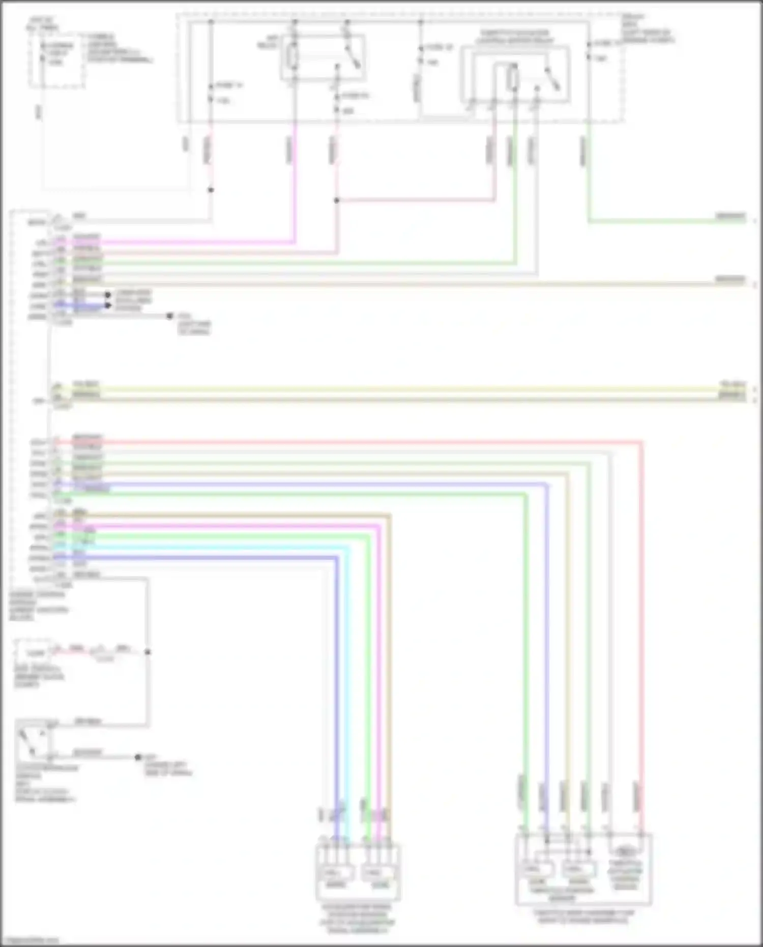 Wiring diagram blu/wht for Mitsubishi Mirage VI facelift (2015-2020) (4 of 50)