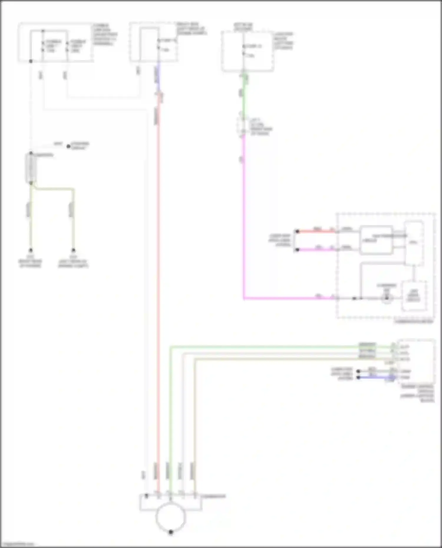 Wiring diagram fusible link box for Mitsubishi Mirage VI facelift (2015-2020) (2 of 10)