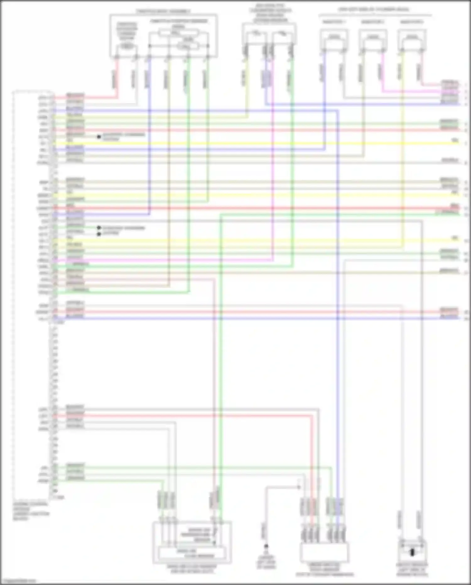 Wiring diagram knock sensor for Mitsubishi Mirage VI facelift (2015-2020) (1 of 1)