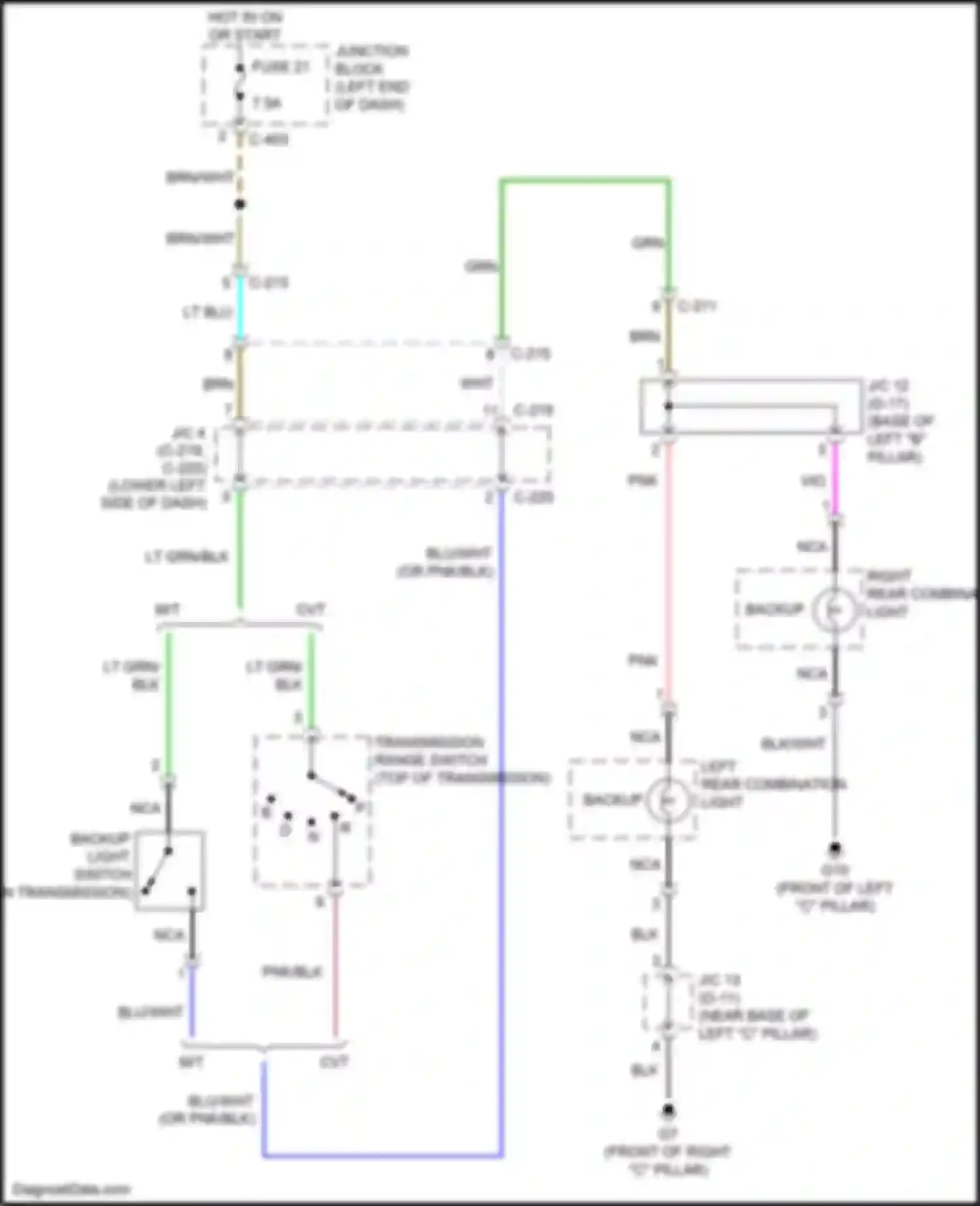 Wiring diagram lt grn for Mitsubishi Mirage VI facelift (2015-2020) (11 of 57)