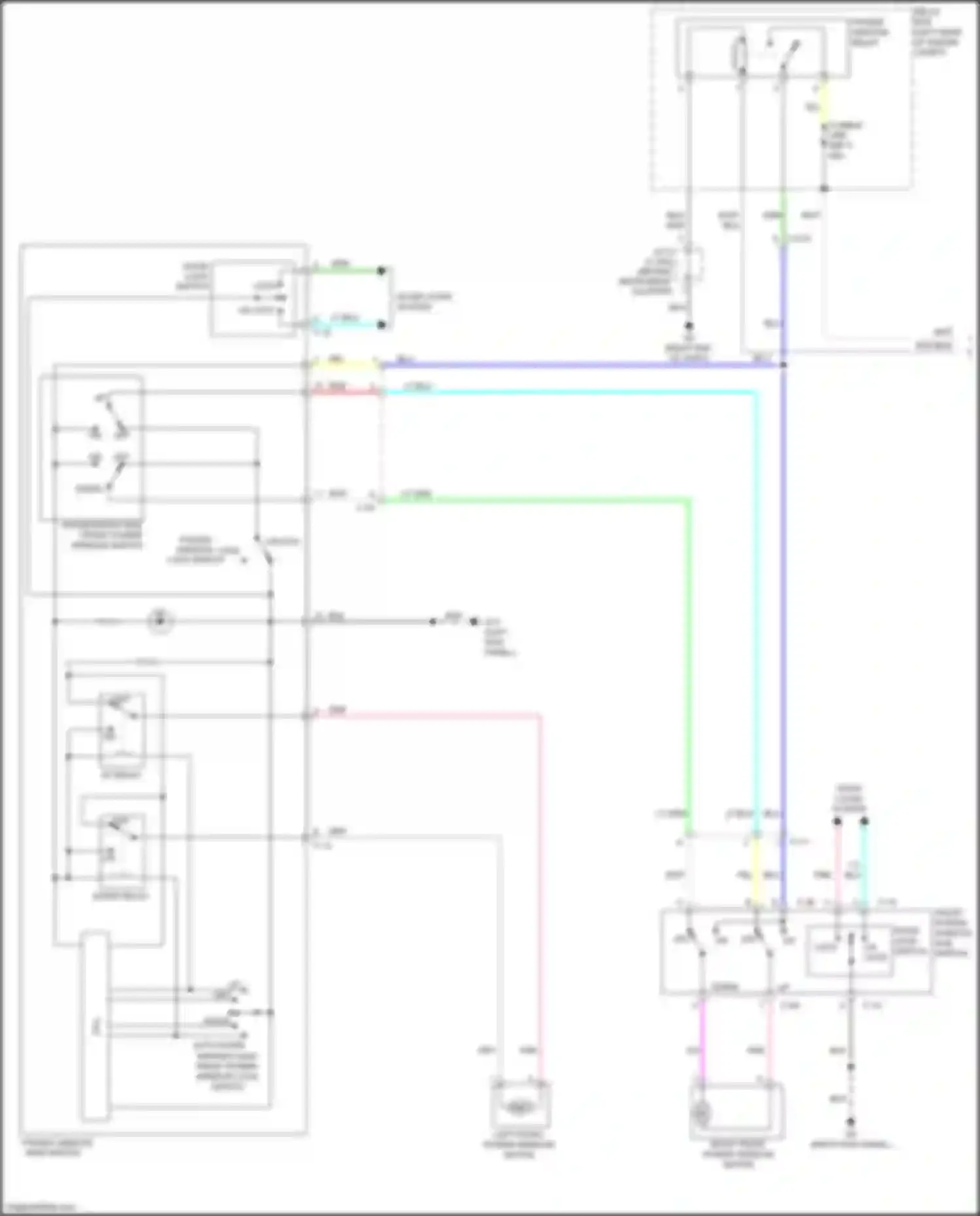 Wiring diagram right end of dash) for Mitsubishi Mirage VI facelift (2015-2020) (38 of 50)