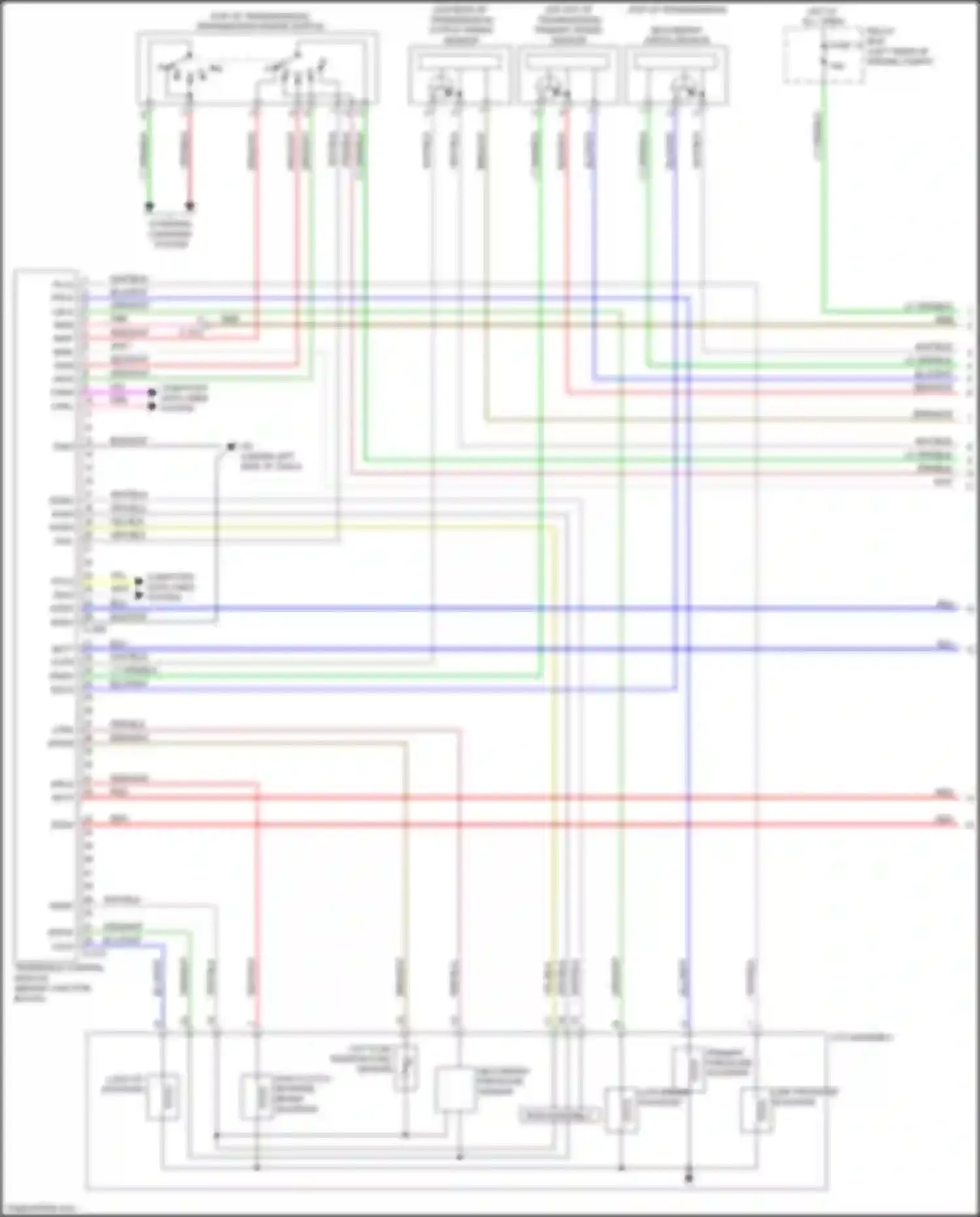 Wiring diagram secondary speed sensor for Mitsubishi Mirage VI facelift (2015-2020) (2 of 2)