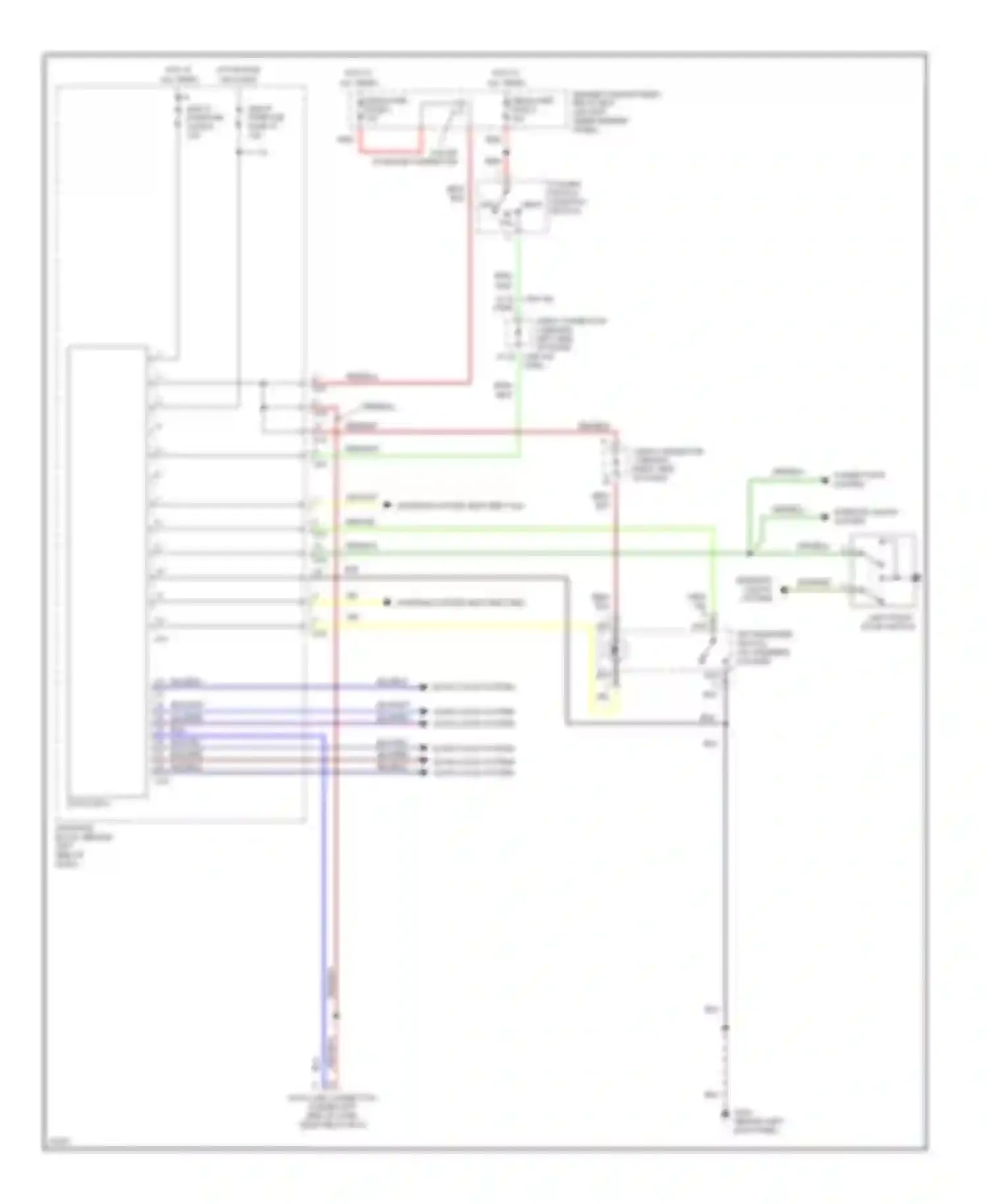 Montero Mitsubishi II (1991-2000): Body computer circuits