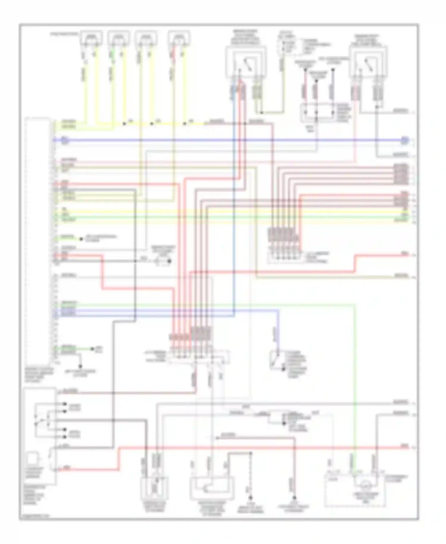 Montero Mitsubishi II (1991-2000): Wiring diagram engine performance 2.4ls, california (1 of 3)