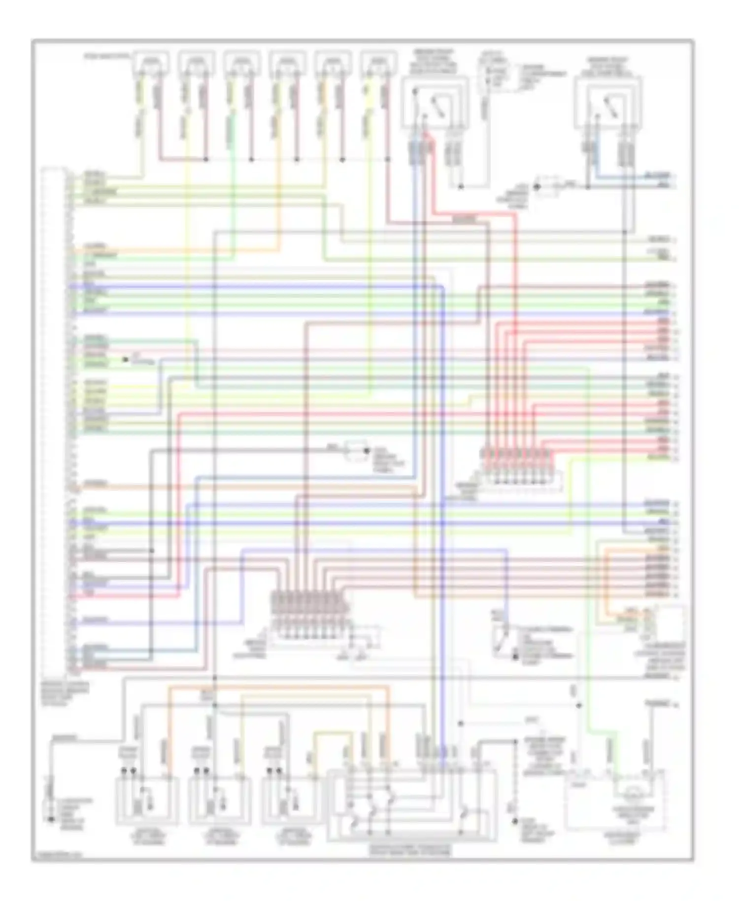 Montero Mitsubishi II (1991-2000): Wiring diagram engine performance 3.0ls, california (1 of 3)