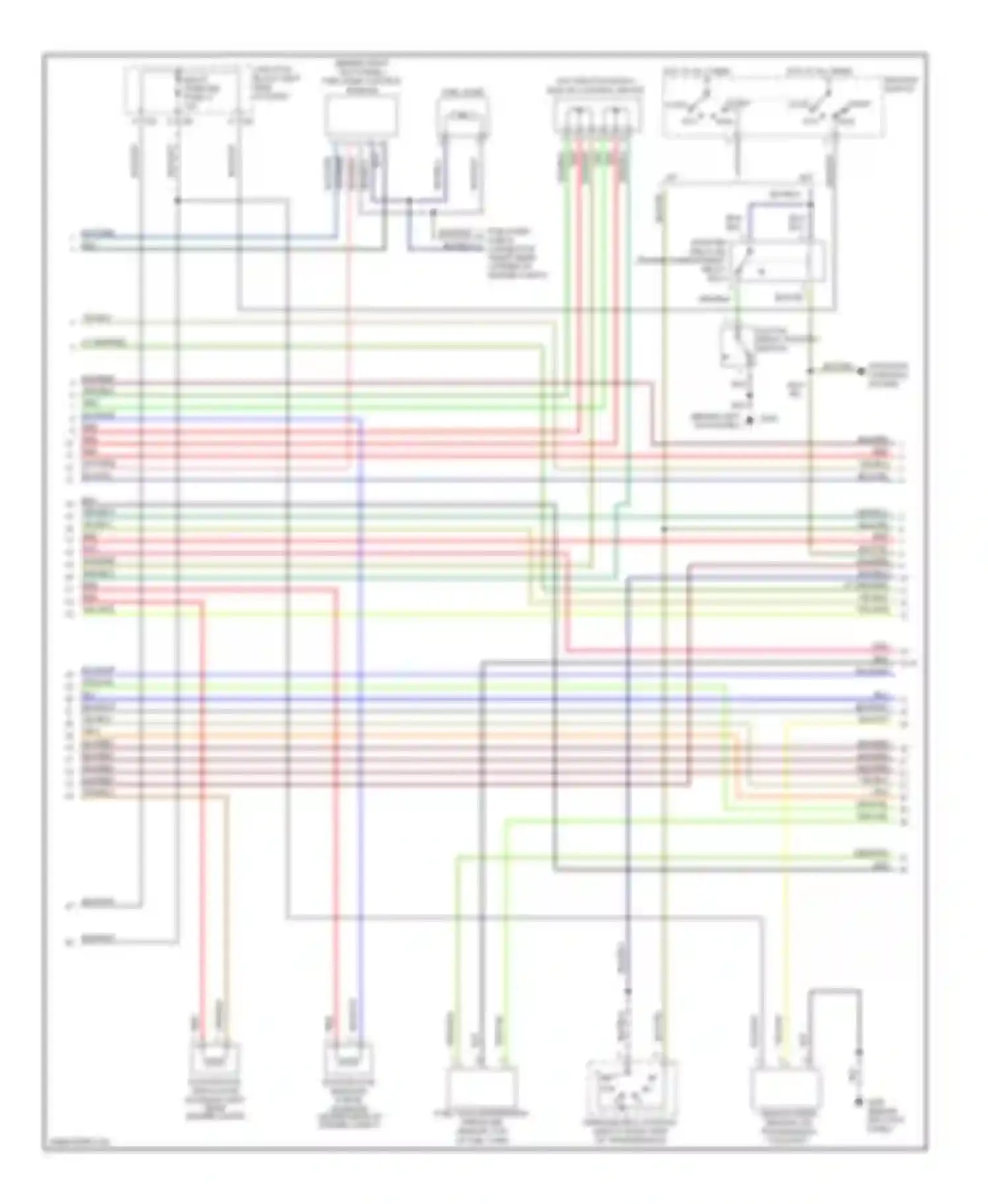 Montero Mitsubishi II (1991-2000): Wiring diagram engine performance 3.0ls, california (2 of 3)