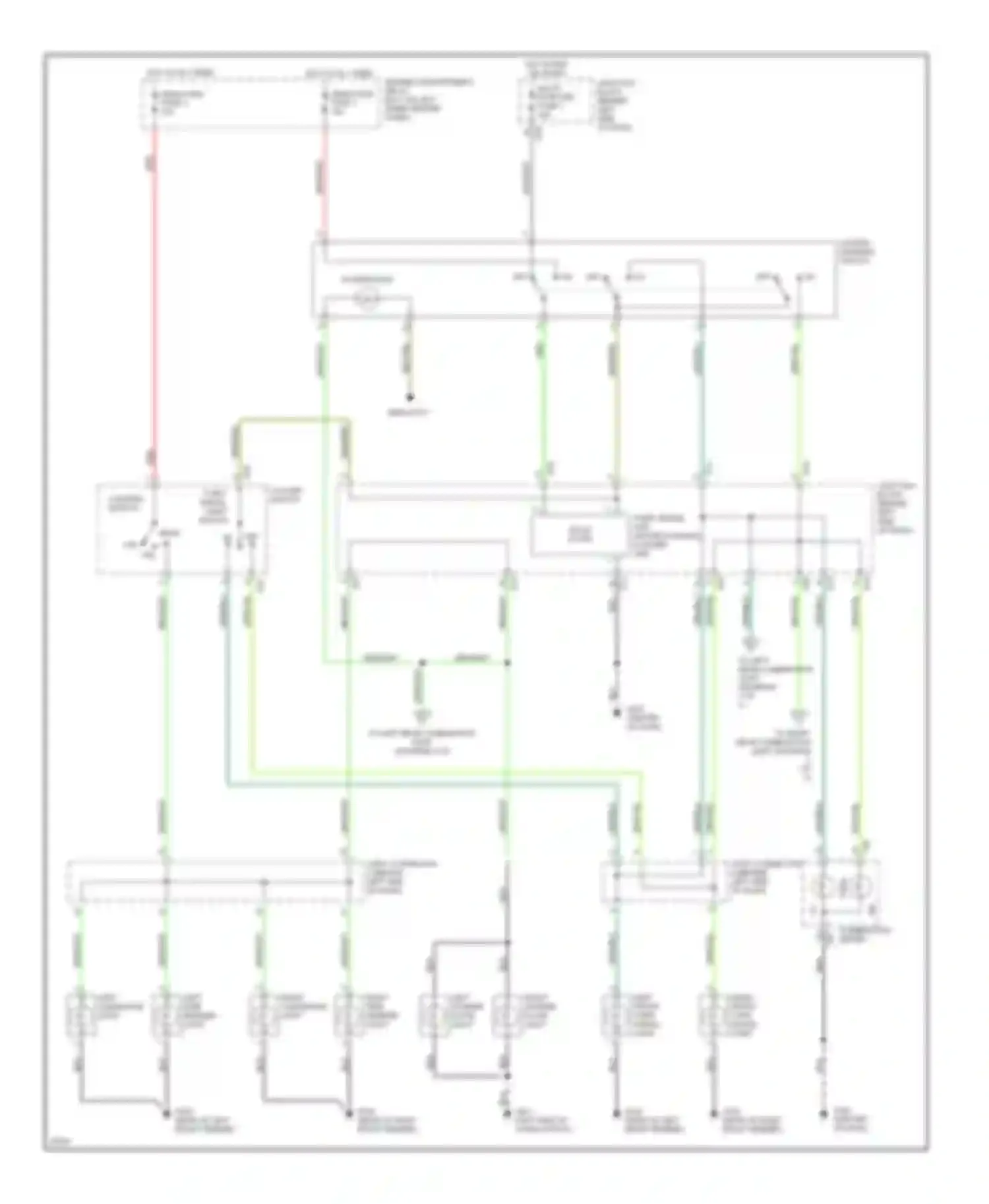 Montero Mitsubishi II (1991-2000): Exterior lamps circuit (1 of 2)