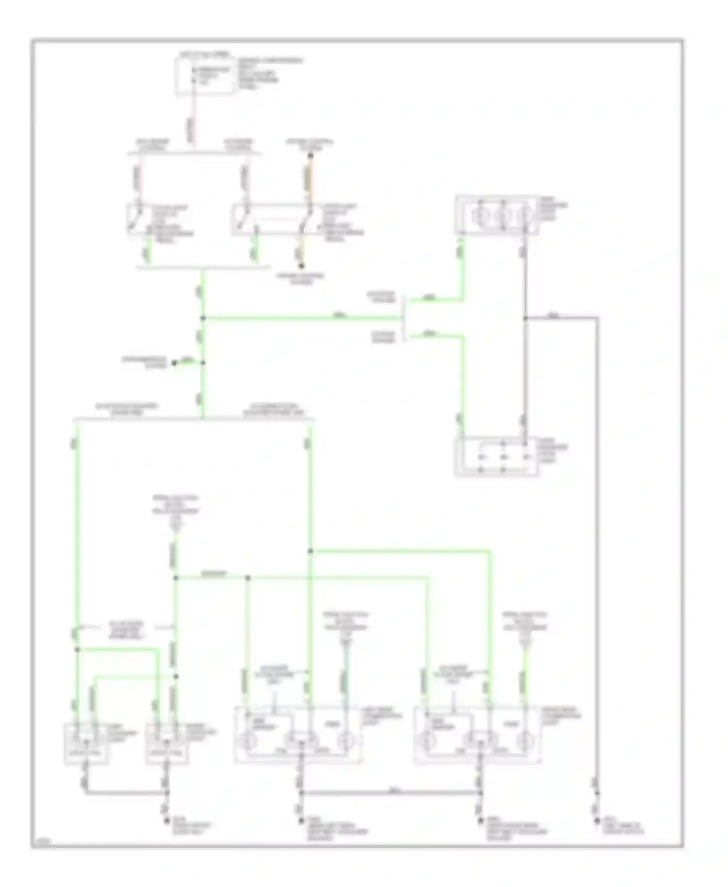 Montero Mitsubishi II (1991-2000): Exterior lamps circuit (2 of 2)