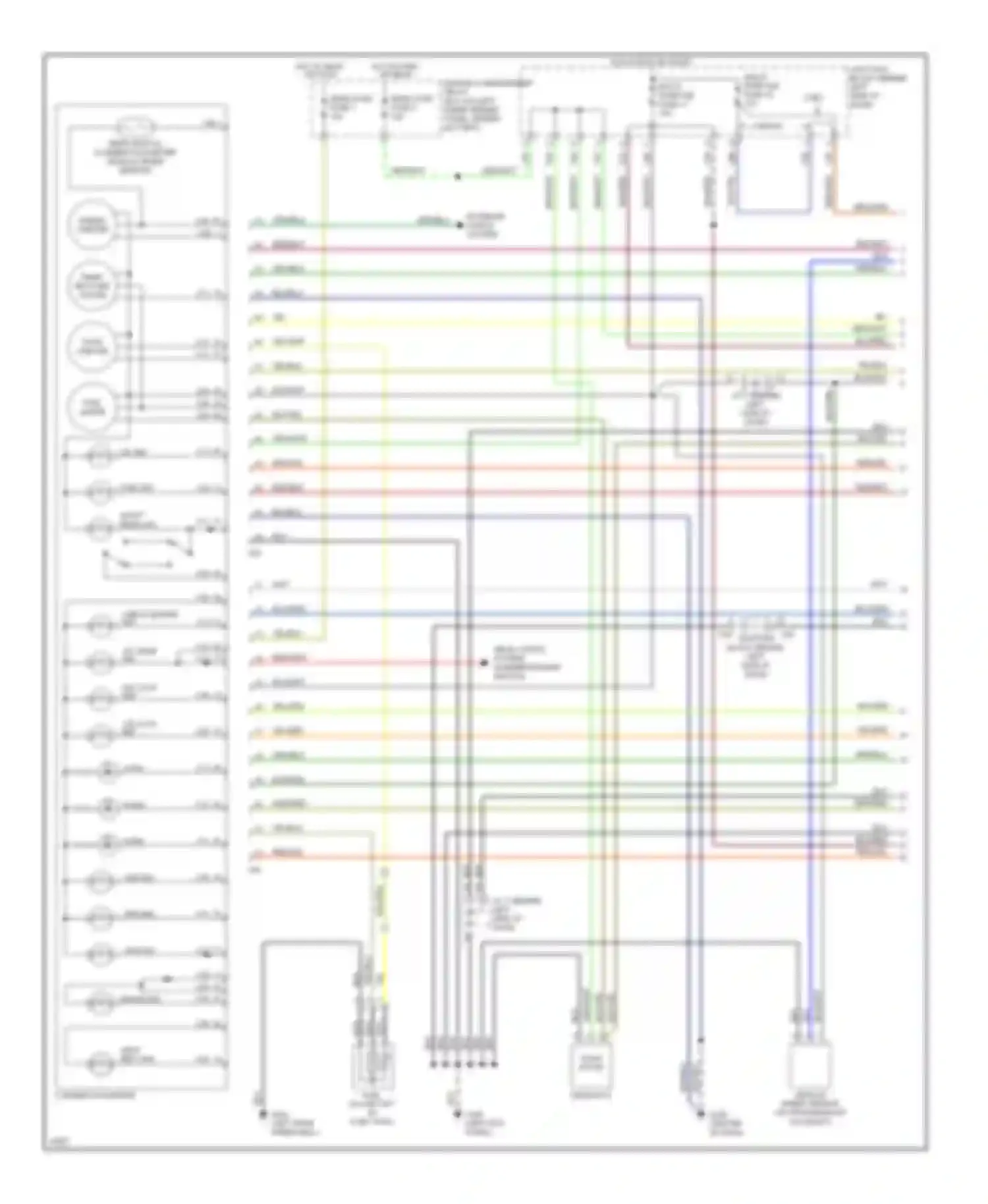 Montero Mitsubishi II (1991-2000): Instrument cluster circuit (1 of 3)