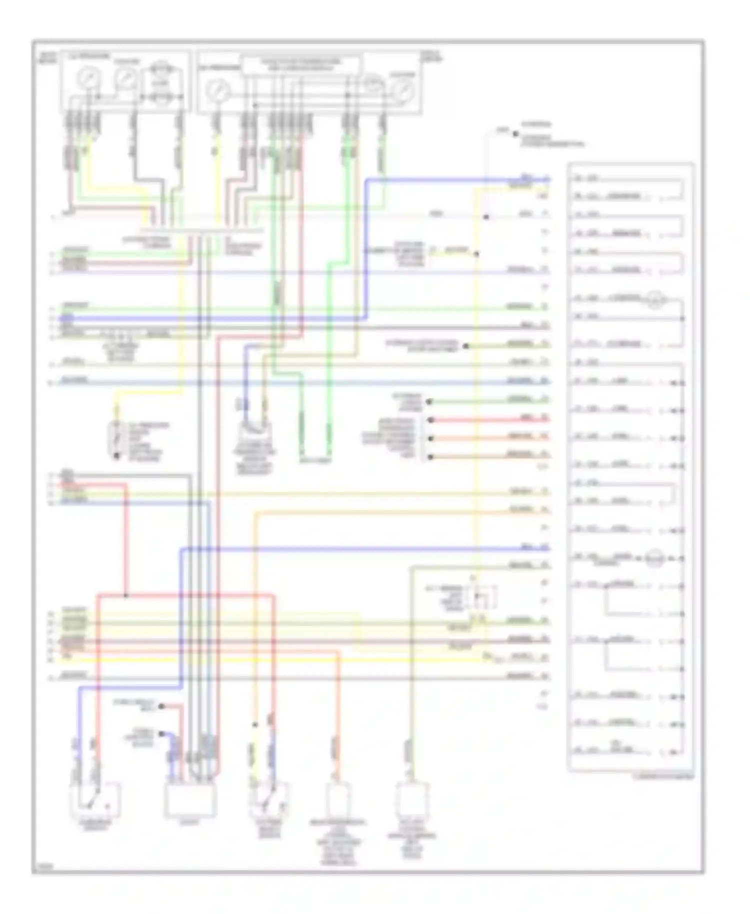 Montero Mitsubishi II (1991-2000): Instrument cluster circuit (3 of 3)