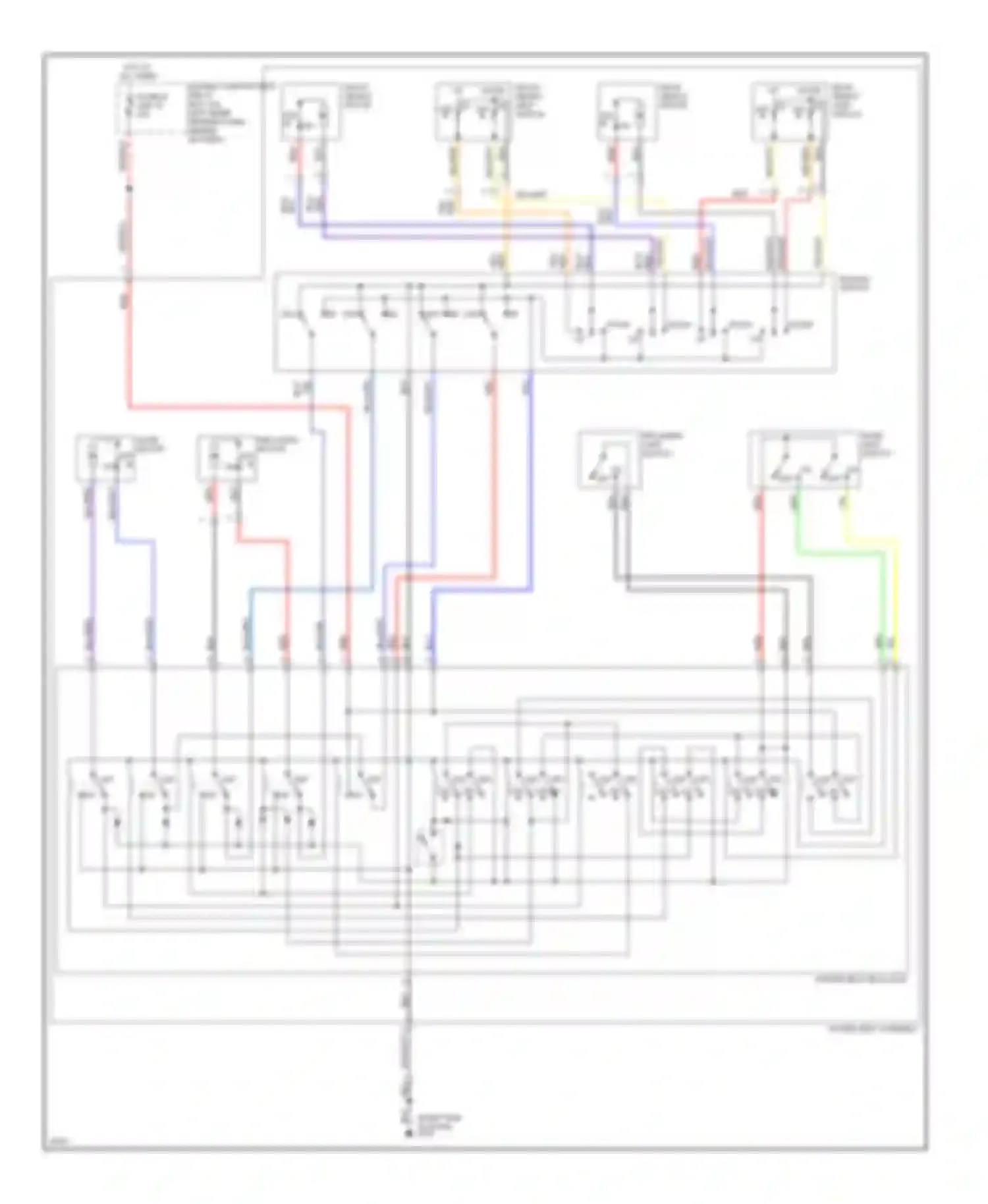Montero Mitsubishi II (1991-2000): Power seat circuits