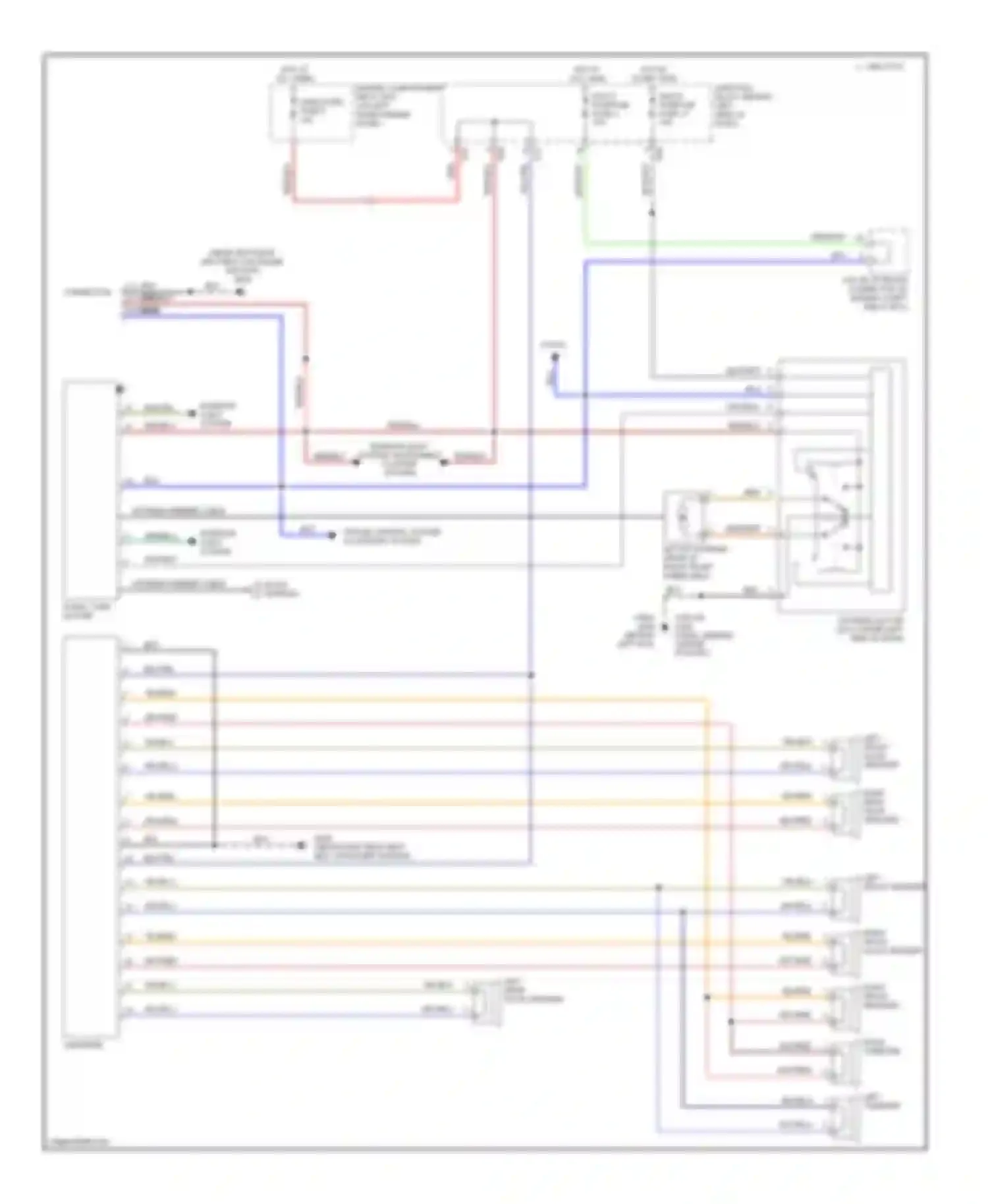 Montero Mitsubishi II (1991-2000): Radio circuits, with amplifier