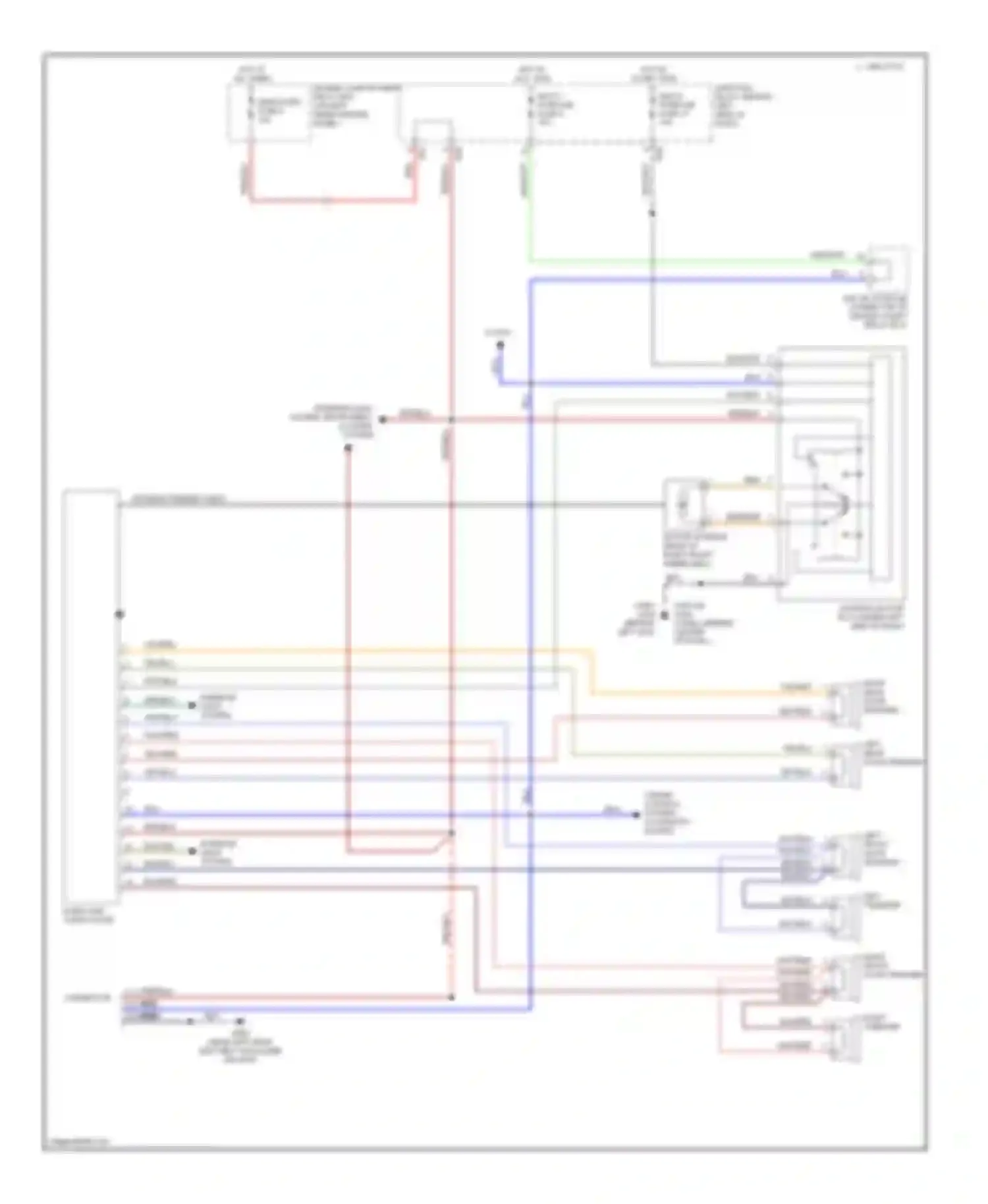 Montero Mitsubishi II (1991-2000): Radio circuits, without amplifier