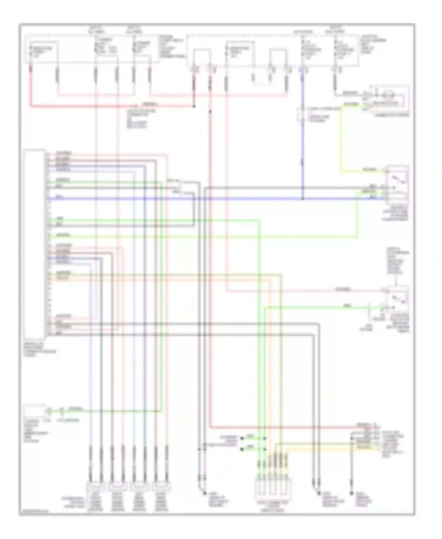 Wiring diagram 1998-99 for Mitsubishi Montero II (1991-2000) (2 of 5)