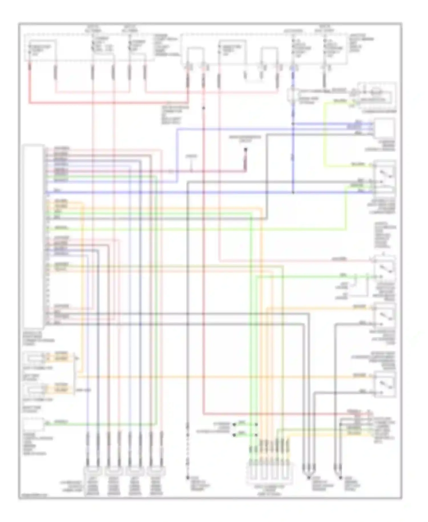 Wiring diagram 2.4l 3.0l for Mitsubishi Montero II (1991-2000) (1 of 6)