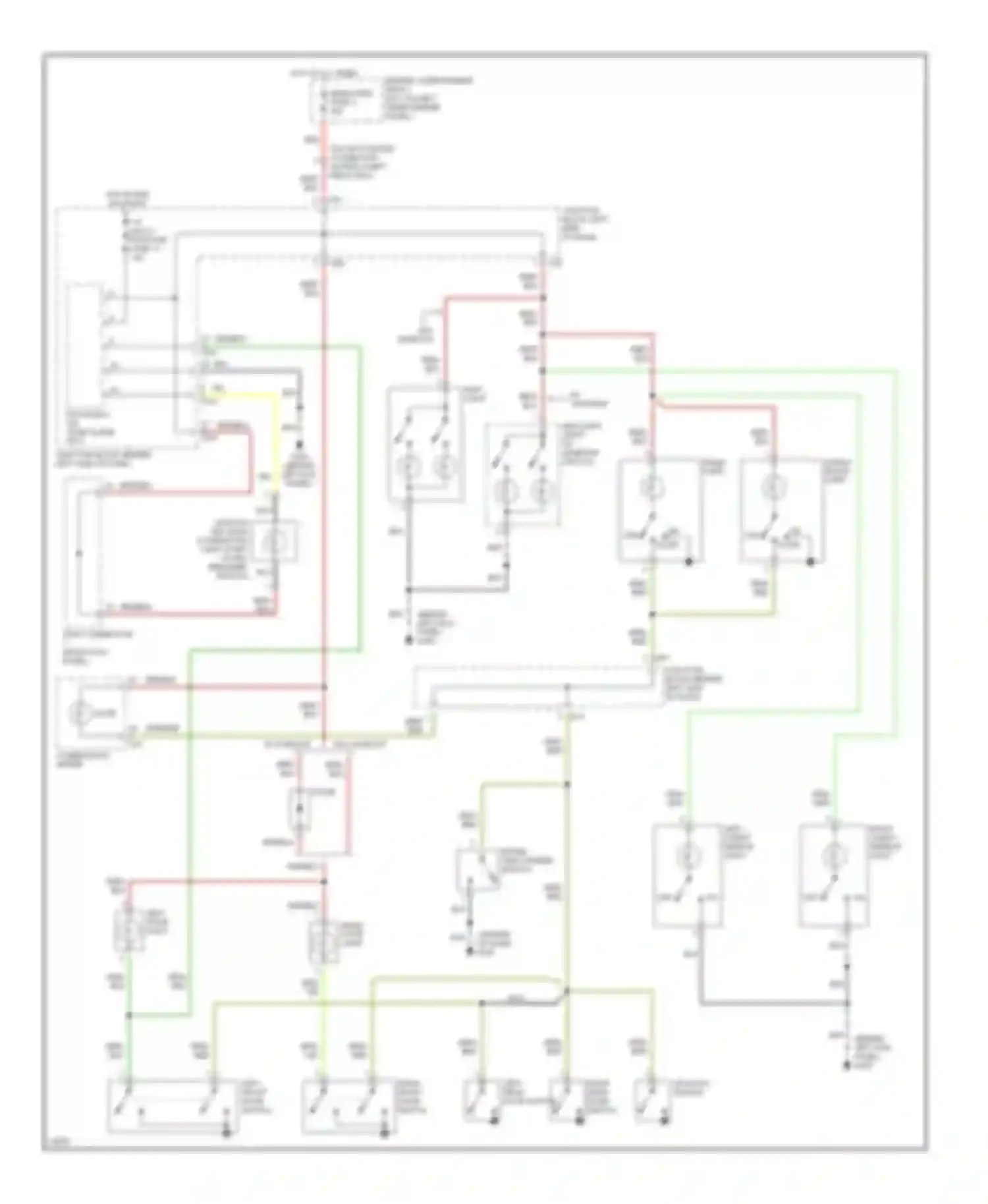 Wiring diagram dedicated fuse 5 for Mitsubishi Montero II (1991-2000) (2 of 18)