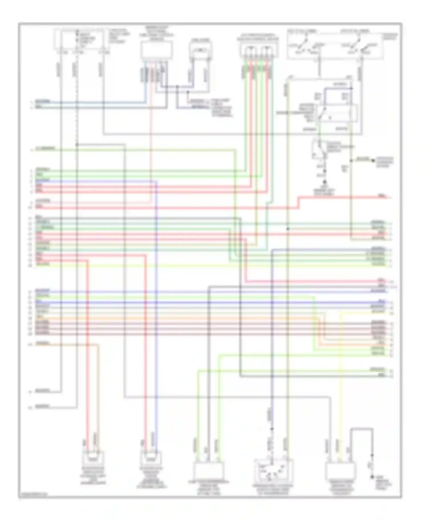 Wiring diagram evaporative ventilation solenoid (left side of for Mitsubishi Montero II (1991-2000) (3 of 3)