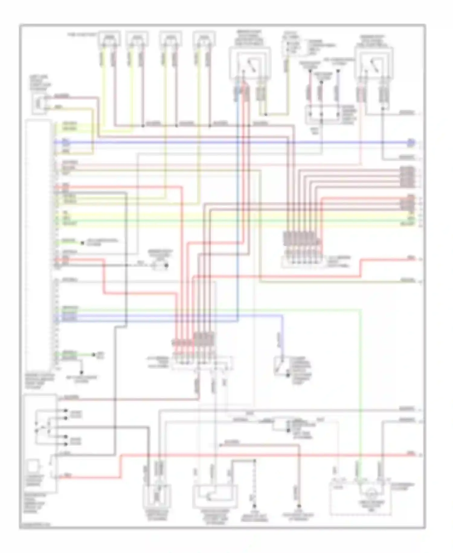 Wiring diagram fuel injectors for Mitsubishi Montero II (1991-2000) (2 of 6)