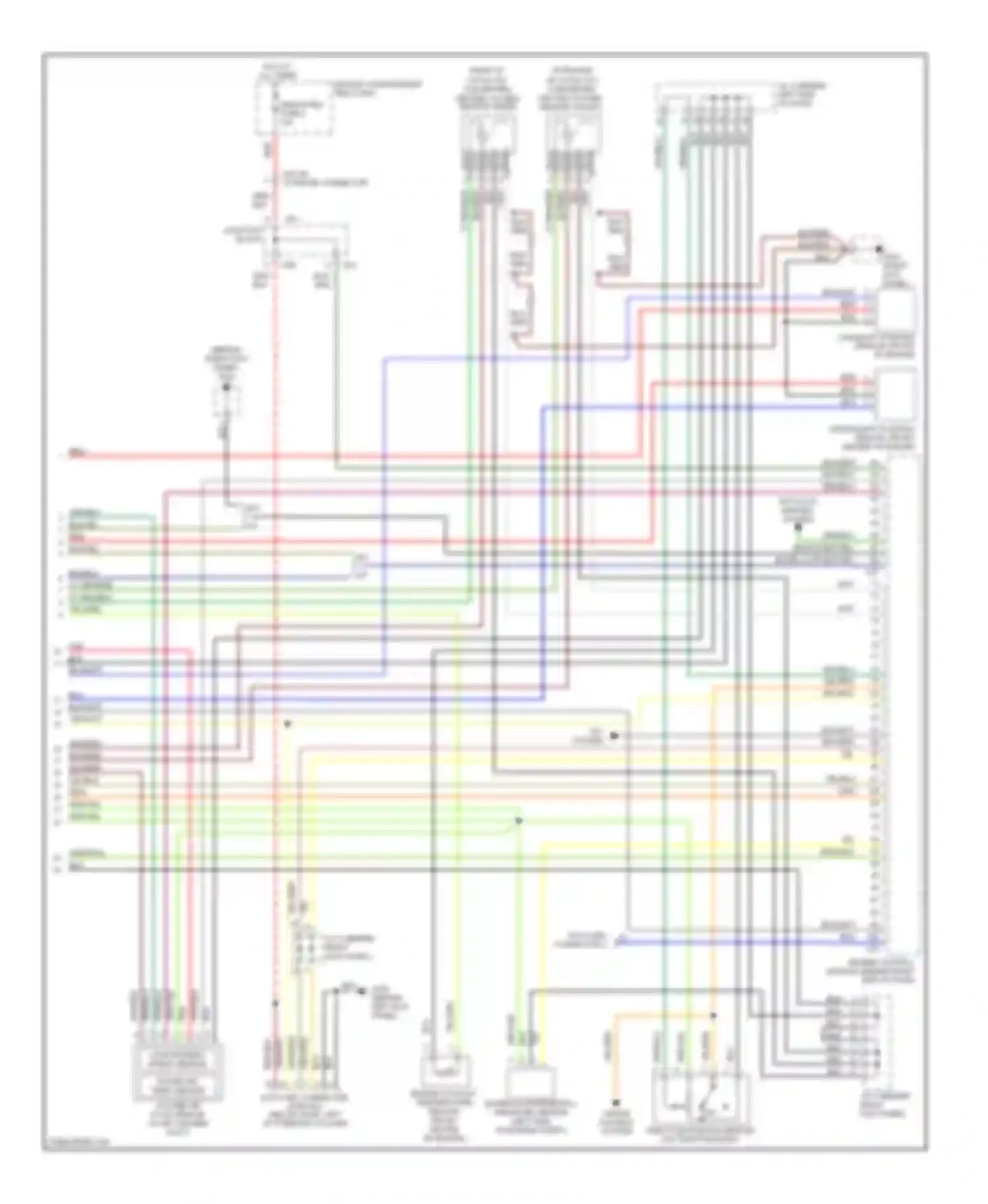 Wiring diagram junction block for Mitsubishi Montero II (1991-2000) (3 of 5)