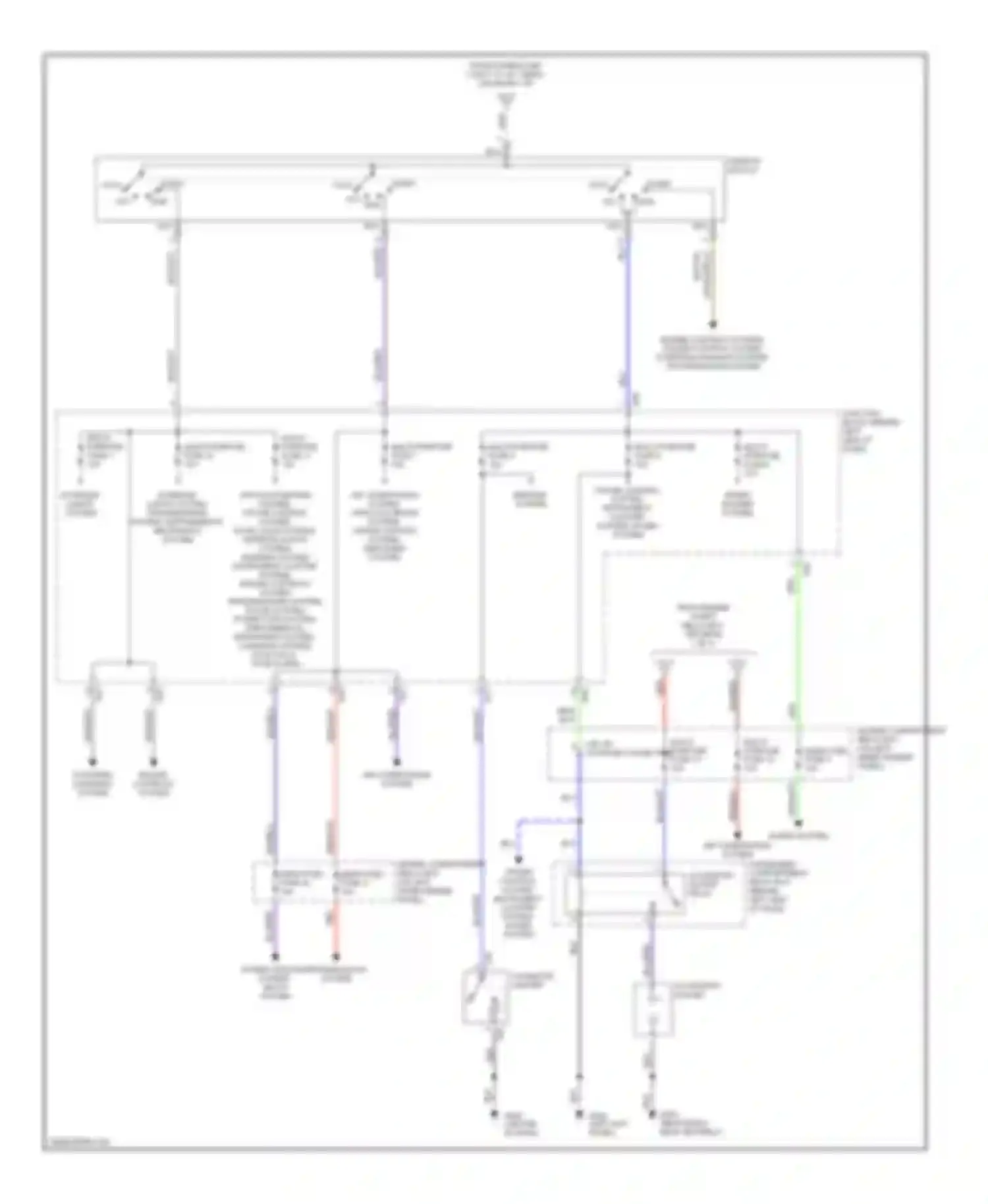 Wiring diagram multi- purpose fuse 14 multi- purpose fuse 15 for Mitsubishi Montero II (1991-2000) (1 of 1)