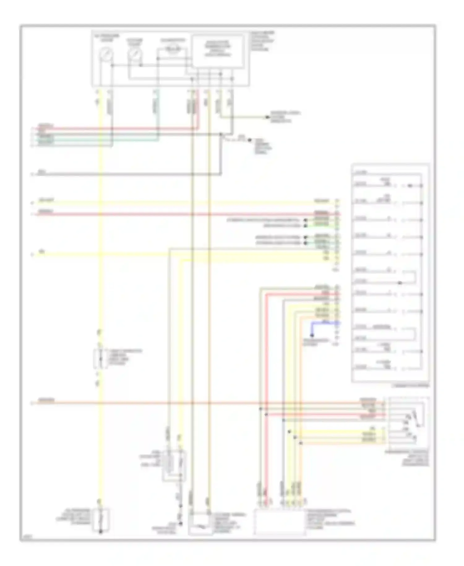 Wiring diagram o/d off ind for Mitsubishi Montero II (1991-2000) (1 of 2)