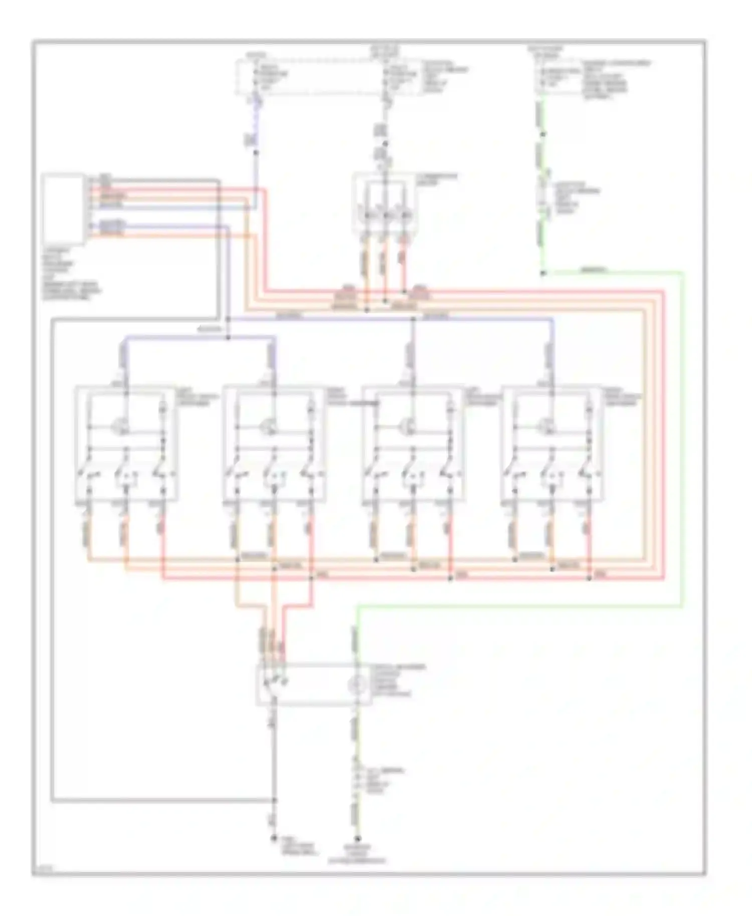Wiring diagram wht/ blk for Mitsubishi Montero II (1991-2000) (2 of 2)