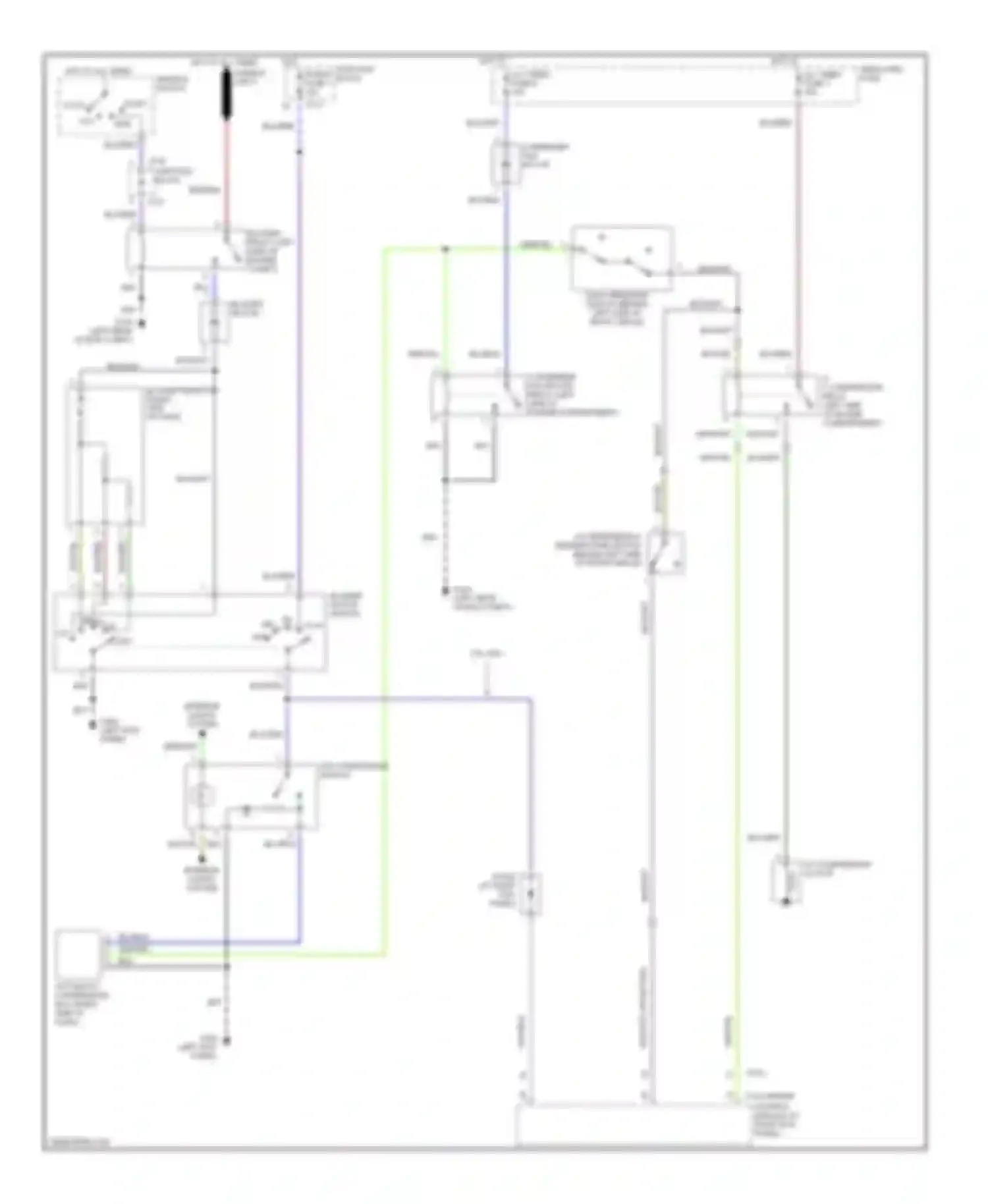 Wiring diagram wht/blk for Mitsubishi Montero II (1991-2000) (1 of 17)