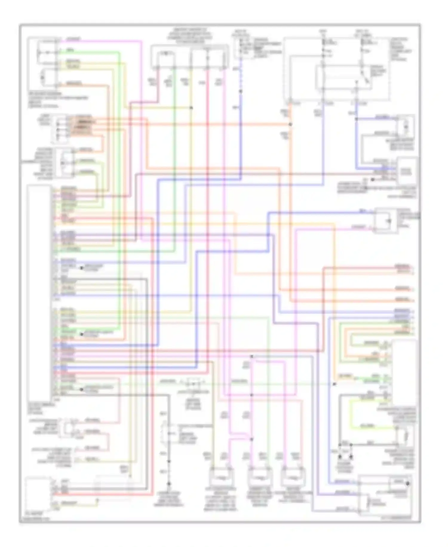 Montero Mitsubishi III (1999-2006): Automatic a/c circuit, with rear a/c (1 of 2)