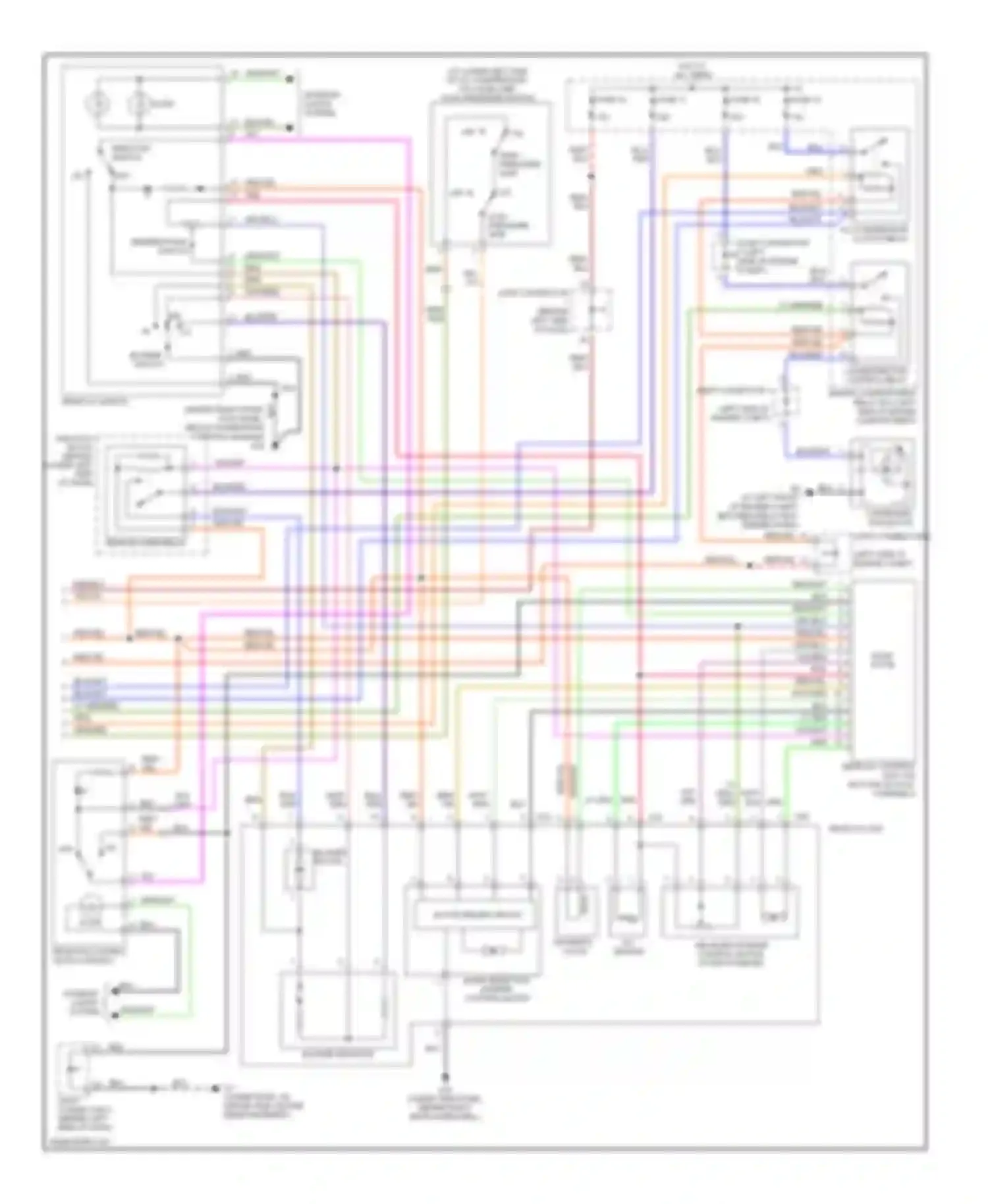 Montero Mitsubishi III (1999-2006): Automatic a/c circuit, with rear a/c (2 of 2)