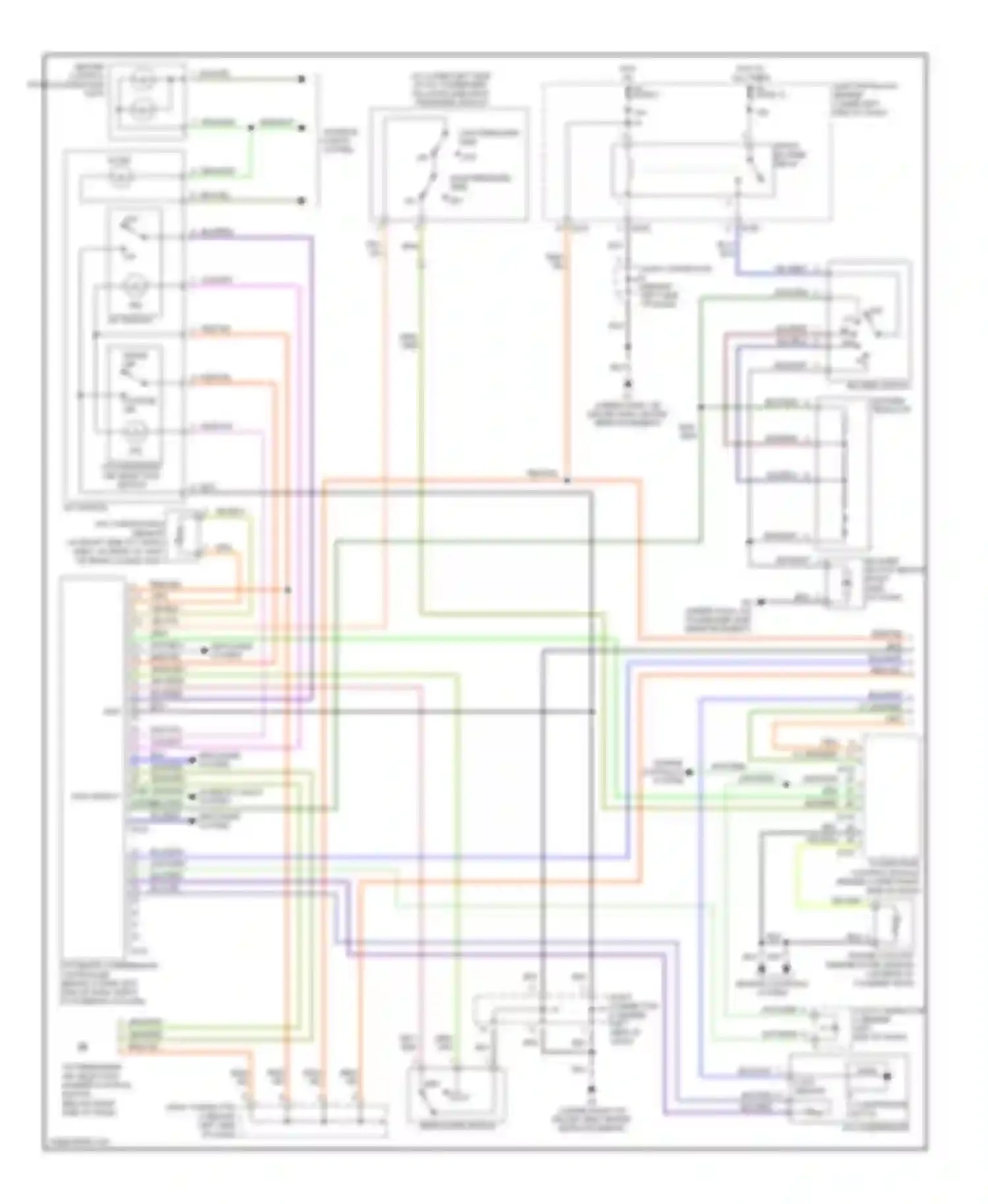 Montero Mitsubishi III (1999-2006): Manual a/c circuit, dual a/c circuit with rear a/c (1 of 2)