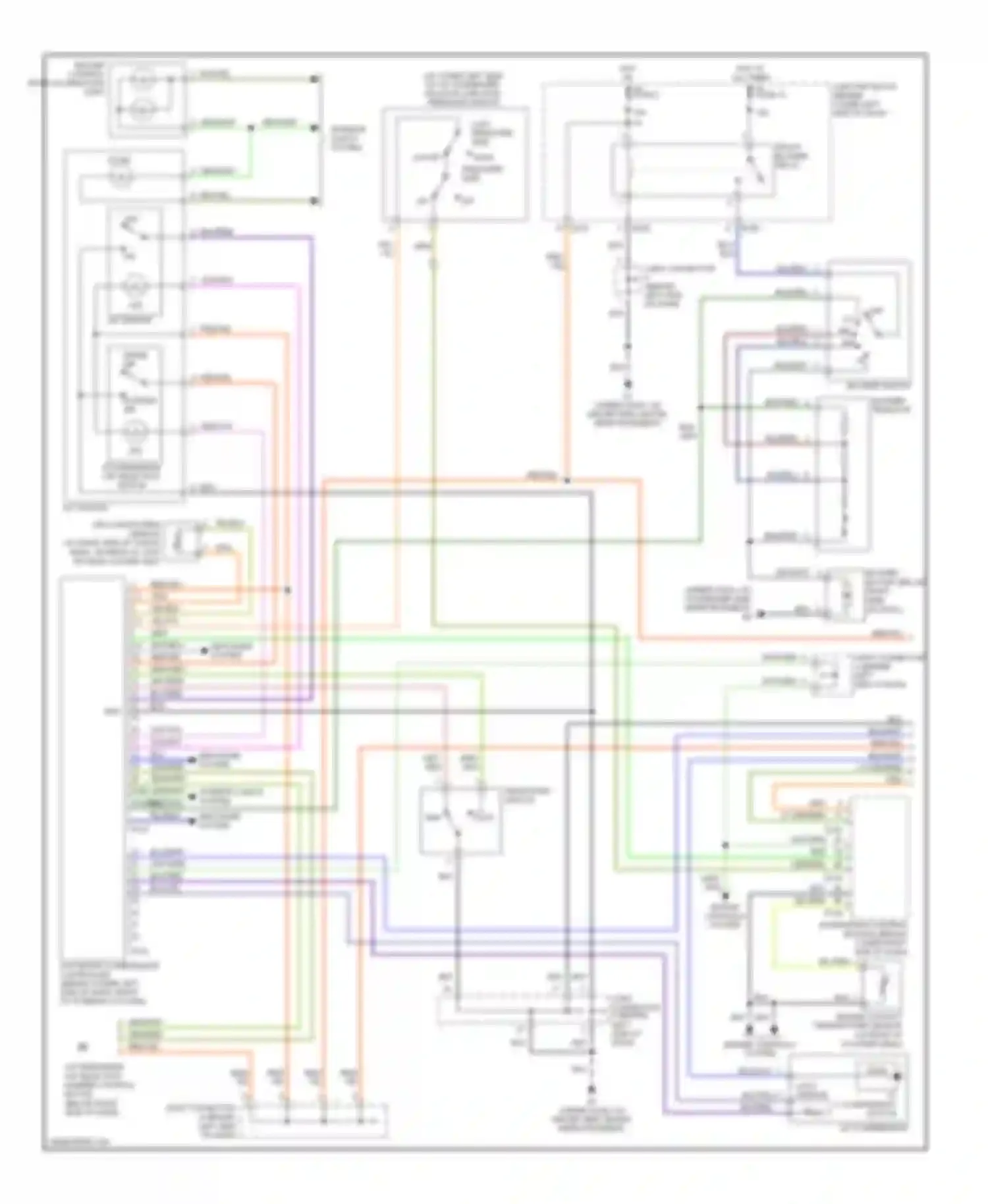 Montero Mitsubishi III (1999-2006): Manual a/c circuit, dual a/c circuit with rear cooler (1 of 2)