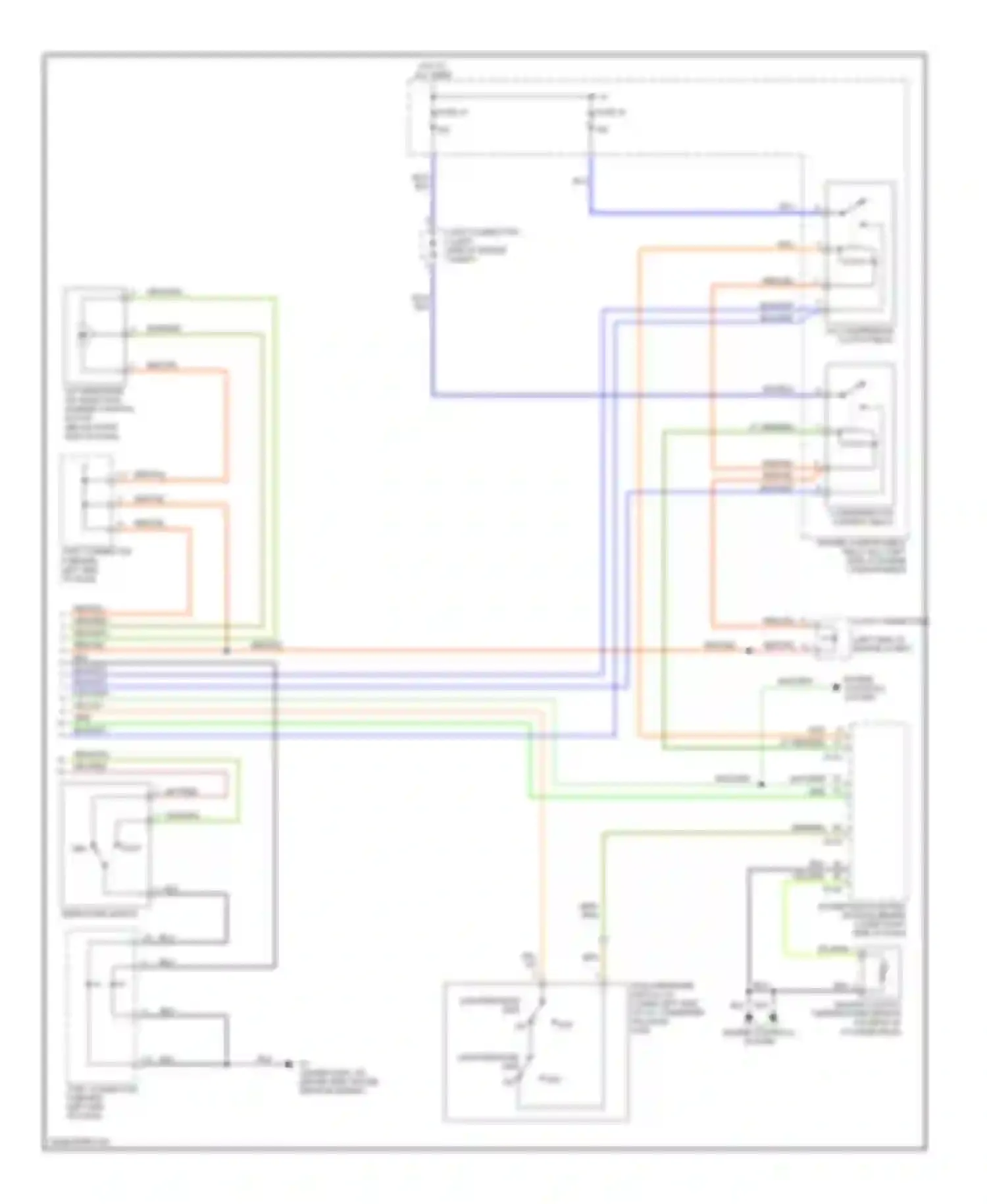 Montero Mitsubishi III (1999-2006): Manual a/c circuit, single a/c circuit (2 of 2)