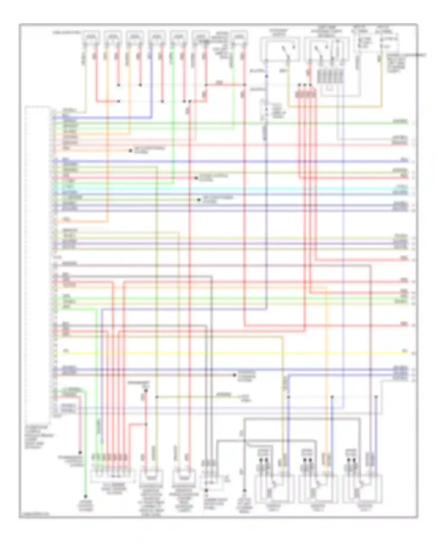 Montero Mitsubishi III (1999-2006): Wiring diagram engine performance 3.8l (1 of 5)