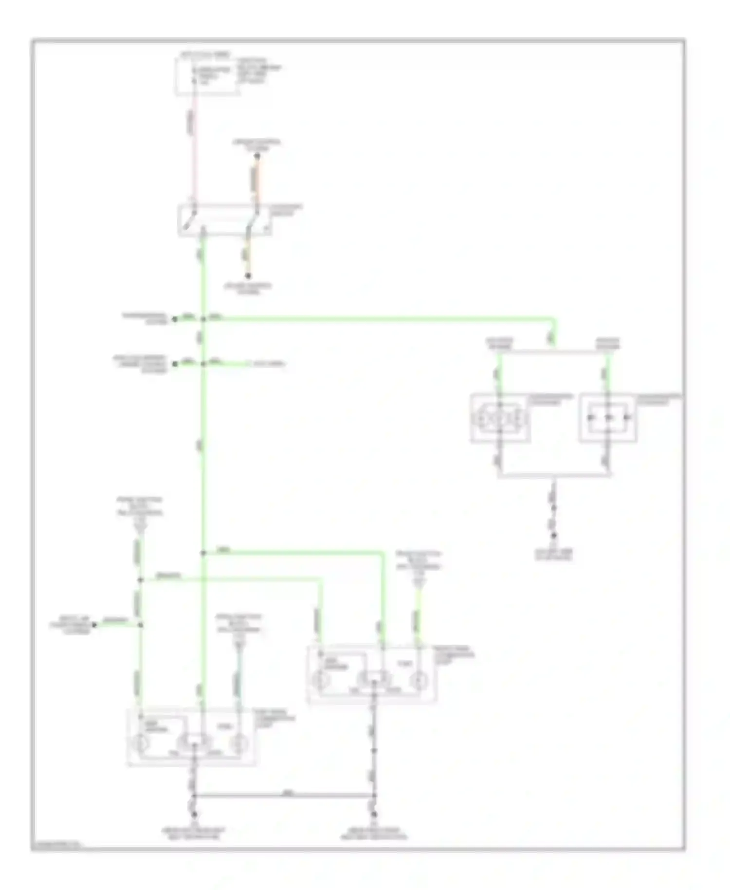 Montero Mitsubishi III (1999-2006): Exterior lamps circuit (2 of 2)