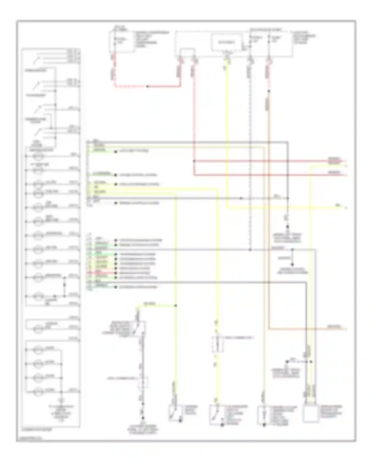 Montero Mitsubishi III (1999-2006): Instrument cluster circuit (1 of 2)