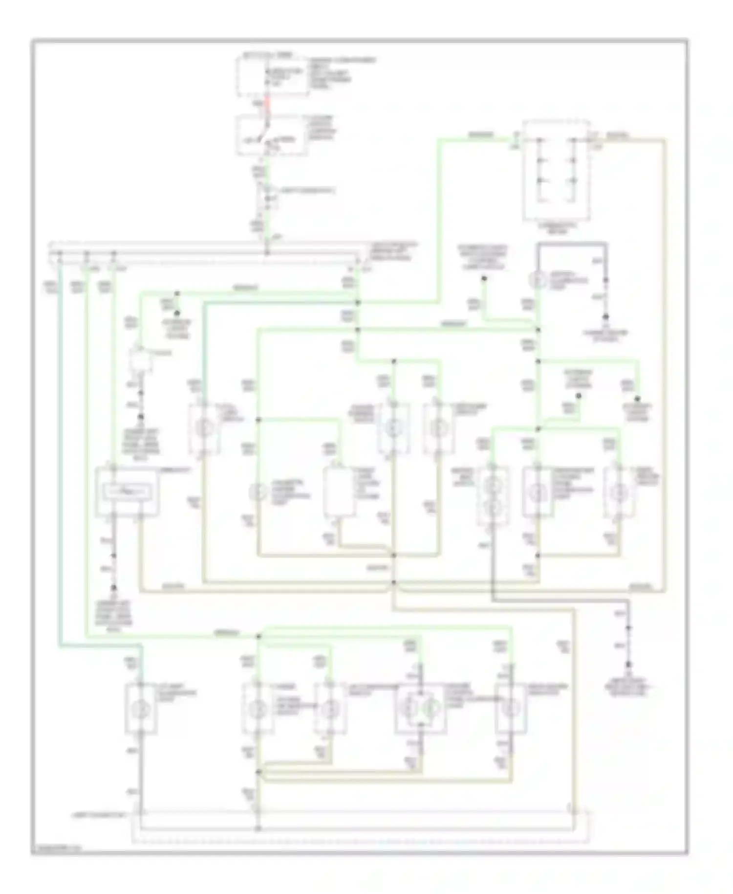 Montero Mitsubishi III (1999-2006): Instrument illumination circuit