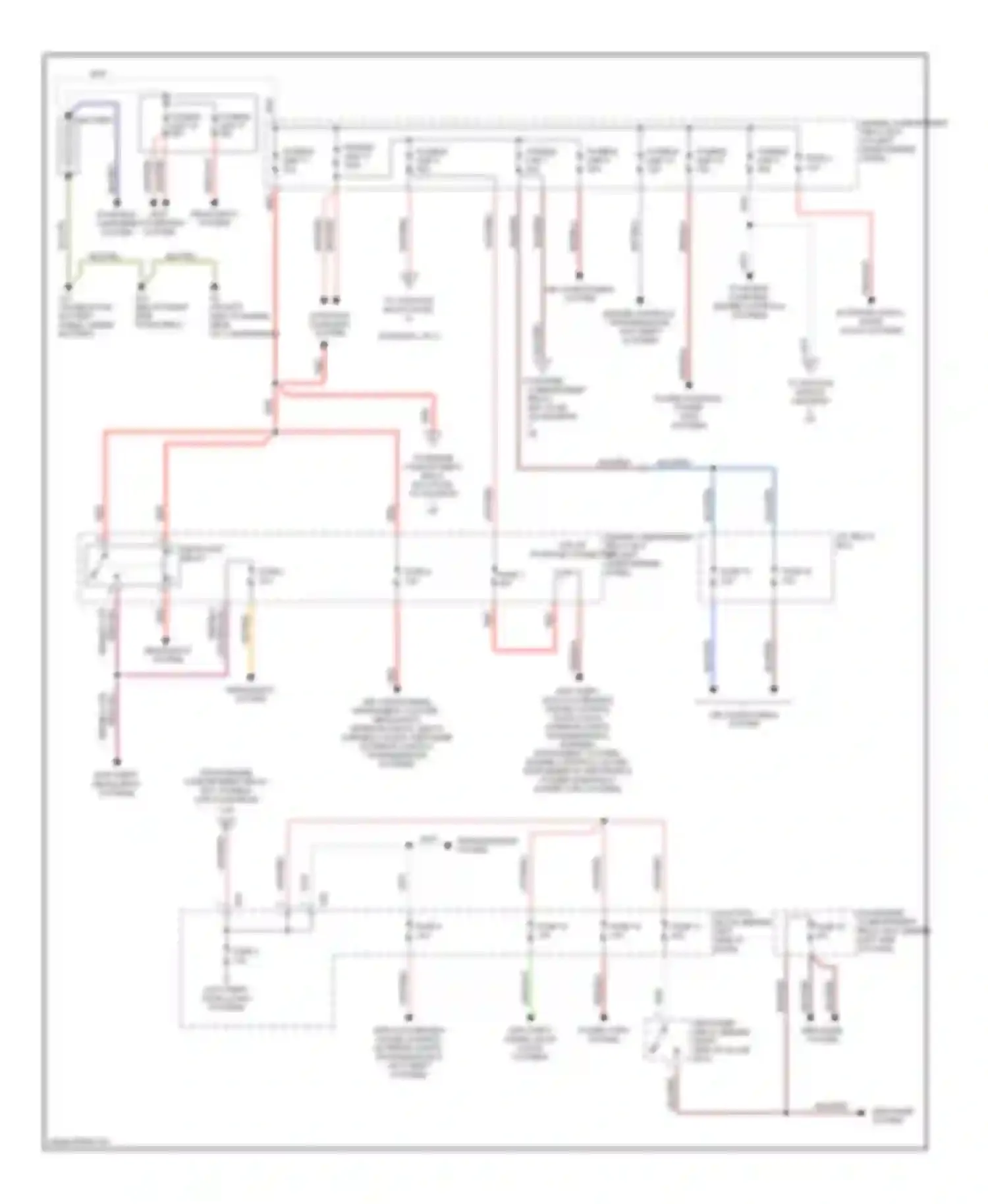 Montero Mitsubishi III (1999-2006): Power distribution circuit (1 of 2)