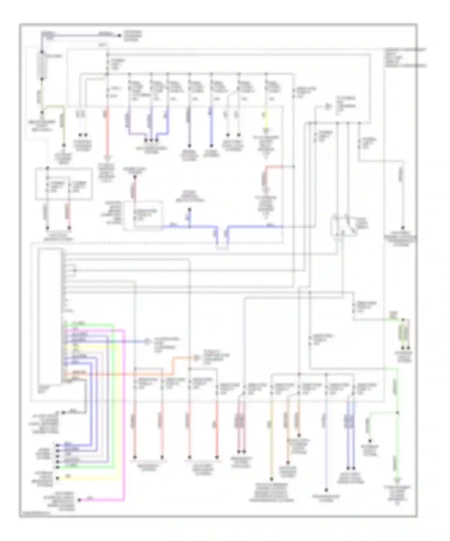 Montero Mitsubishi III (1999-2006): Power distribution circuit (1 of 3)