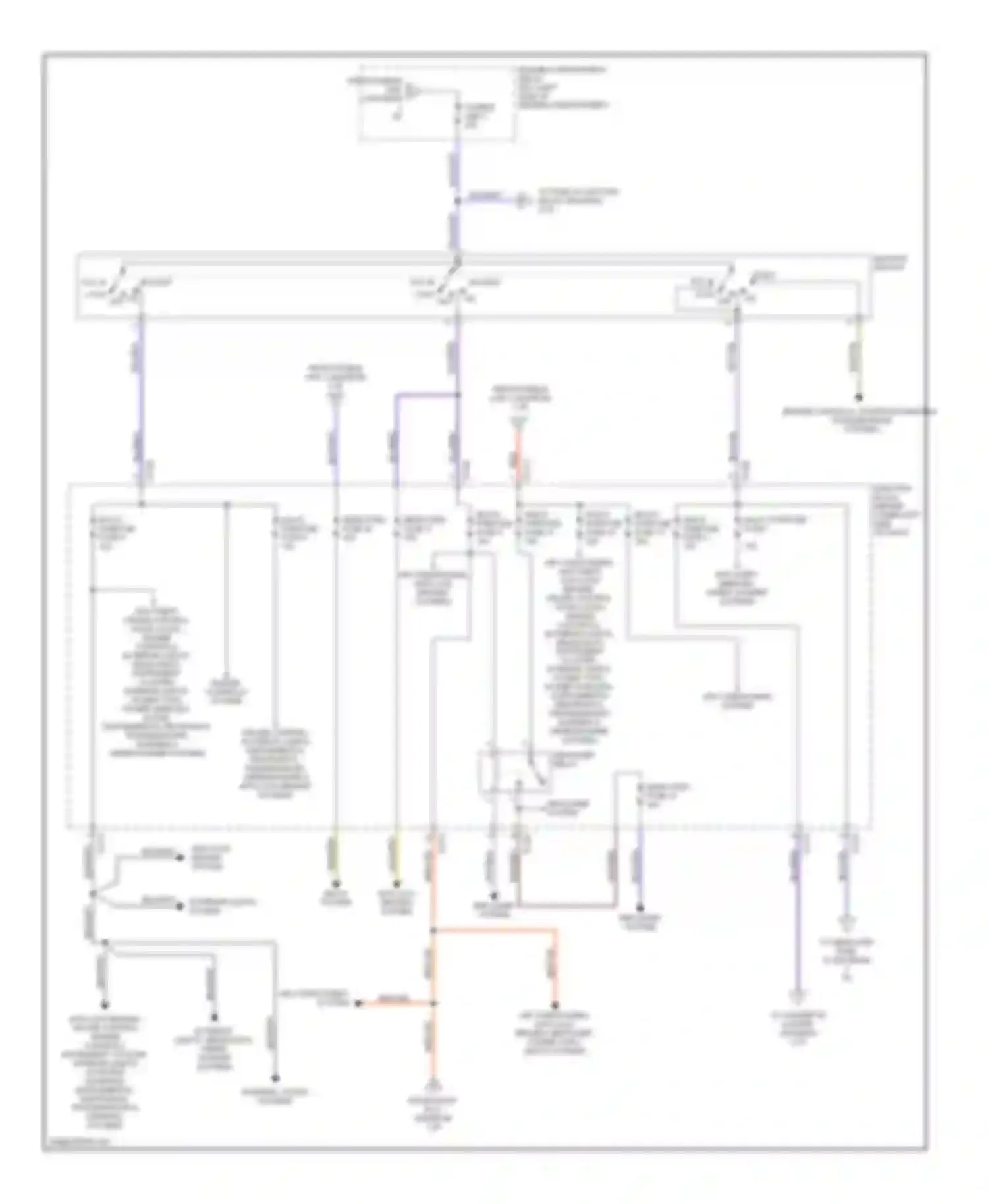 Montero Mitsubishi III (1999-2006): Power distribution circuit (2 of 3)